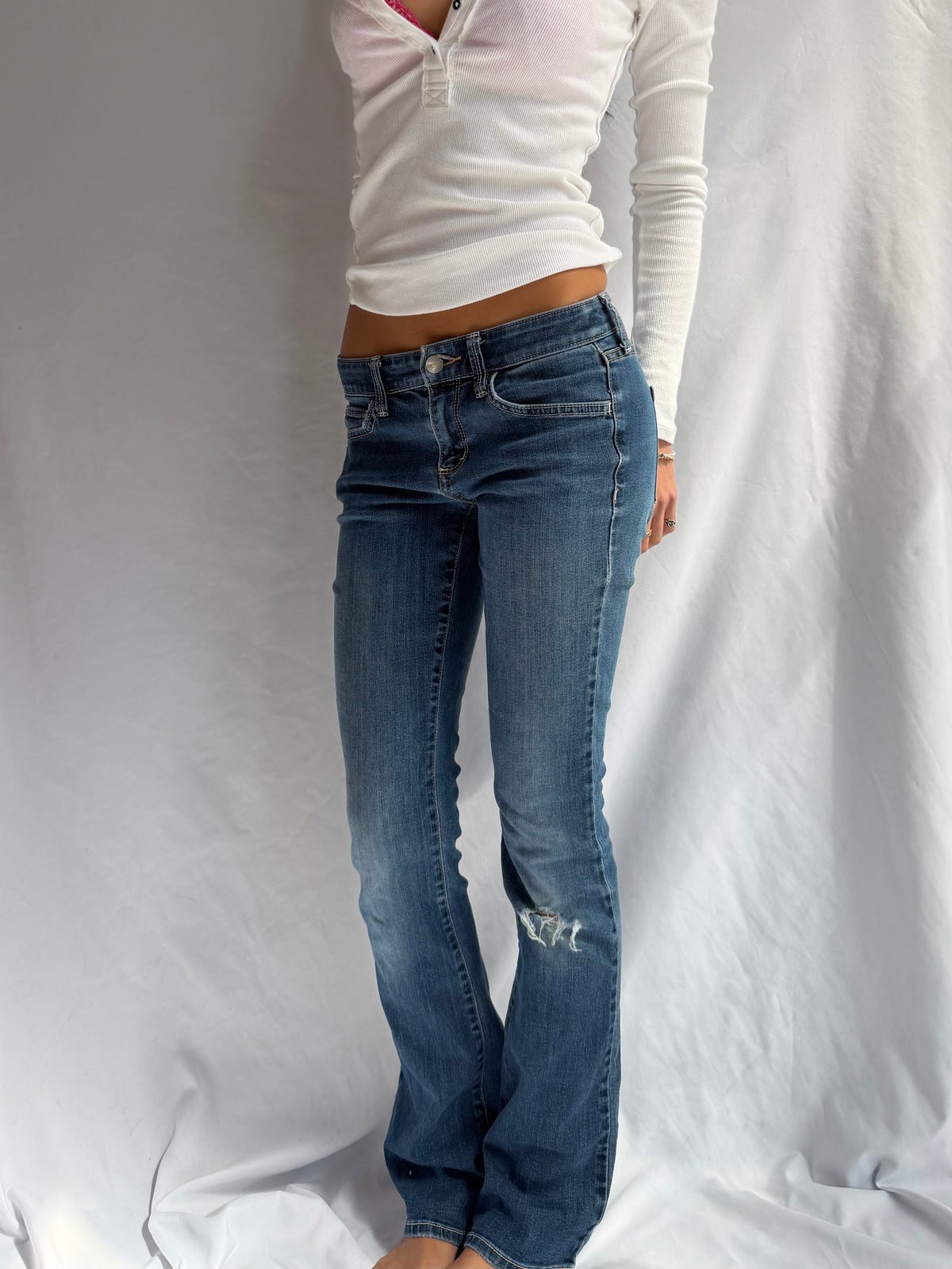 Vintage low rise flare jeans