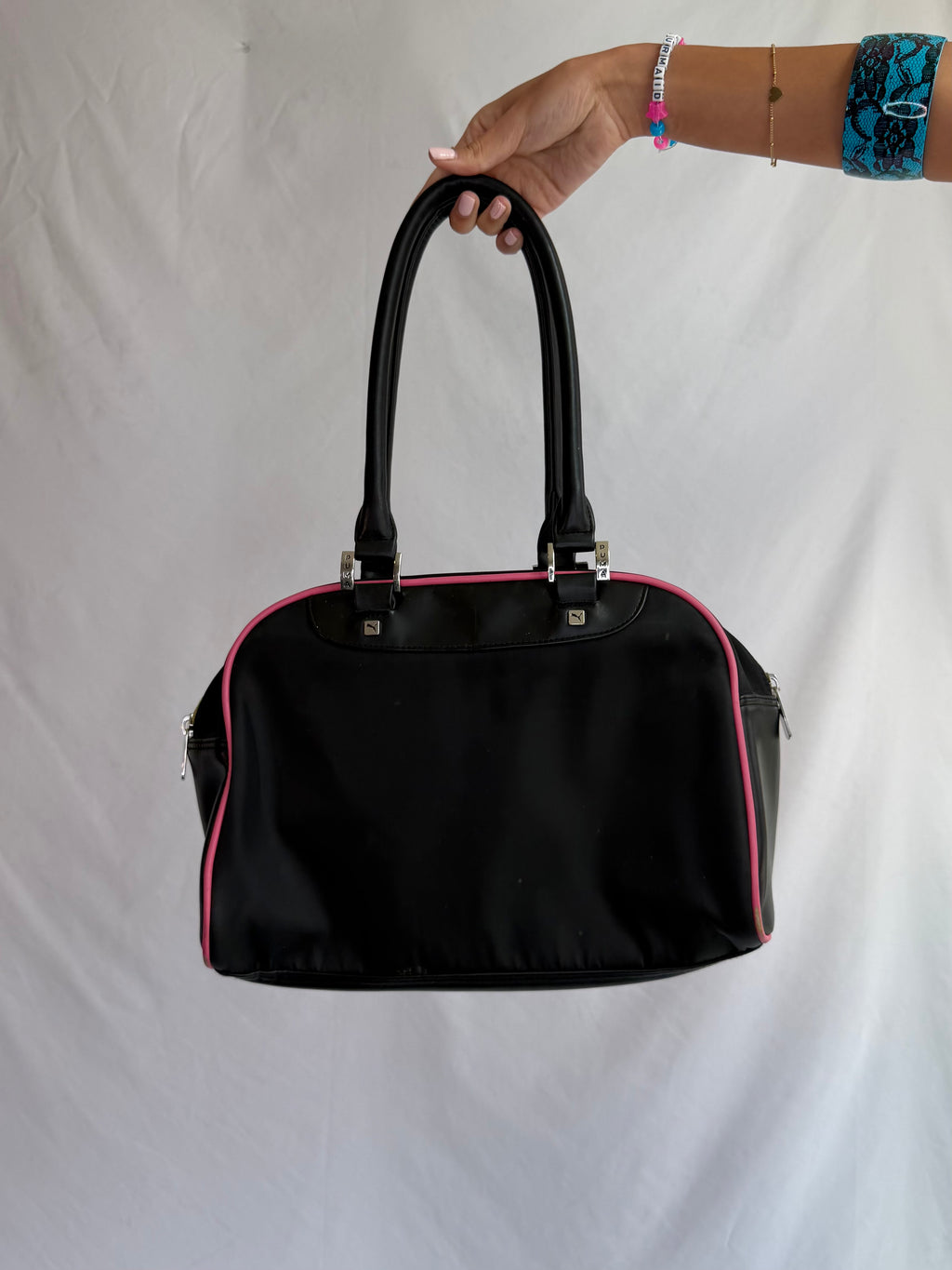 Vintage Puma leather shoulder bag