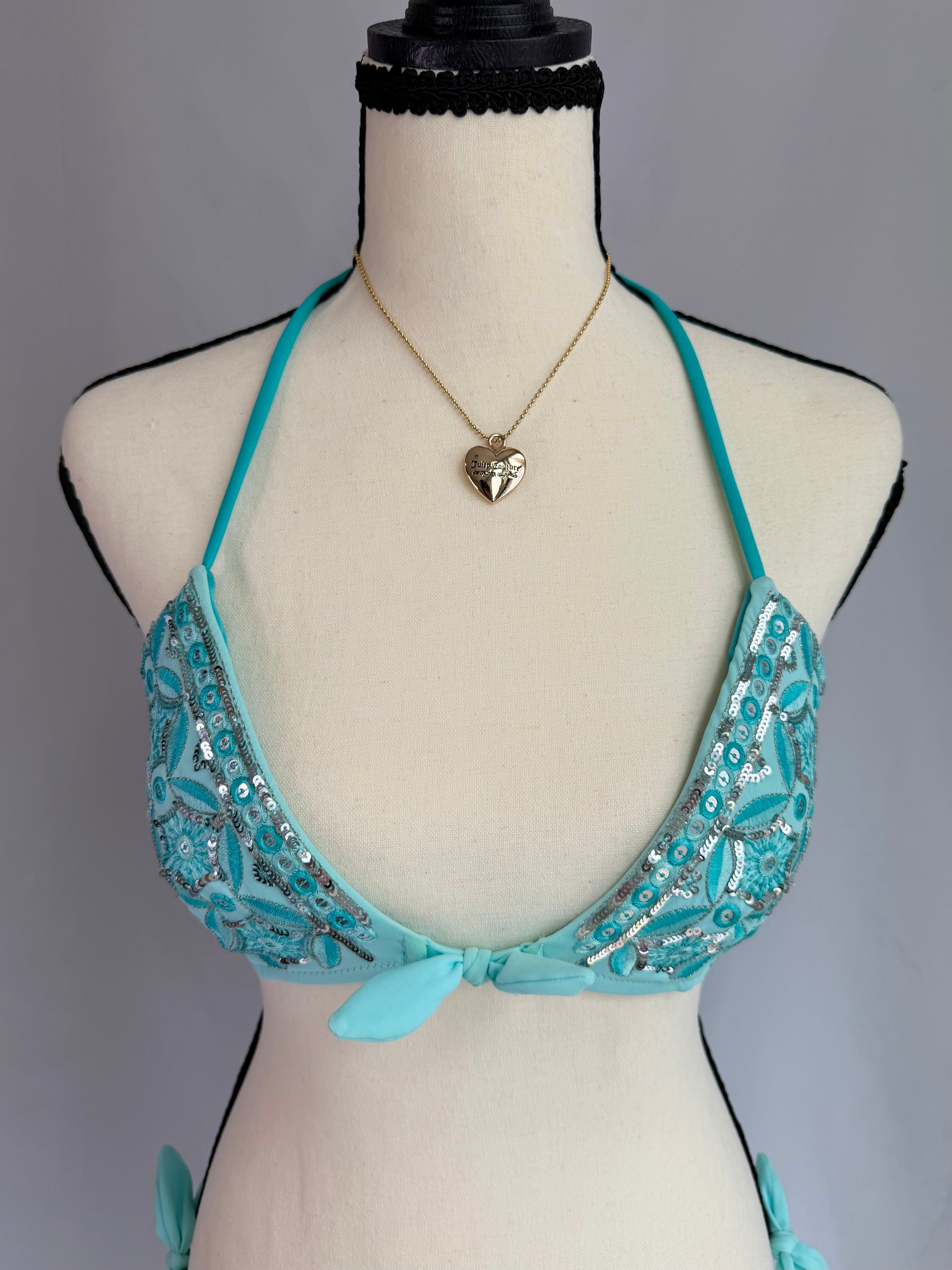 vintage RARE Victoria Secret teal bikini set⊹ ࣪ ˖ ໒꒱