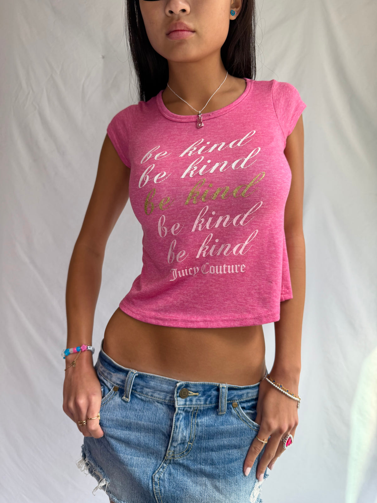 Vintage Juicy Couture pink baby tee
