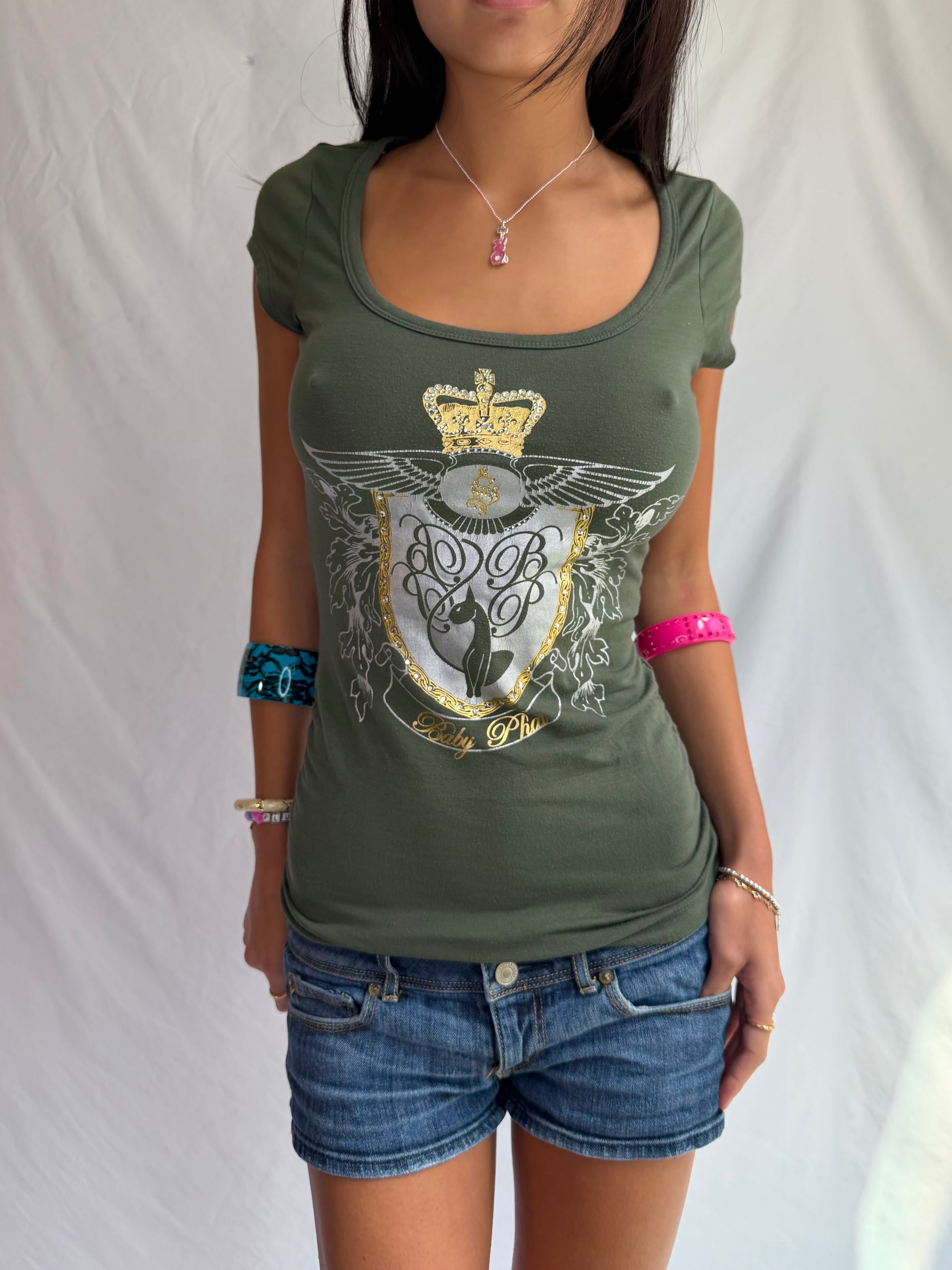 Vintage Baby Phat rhinestone top