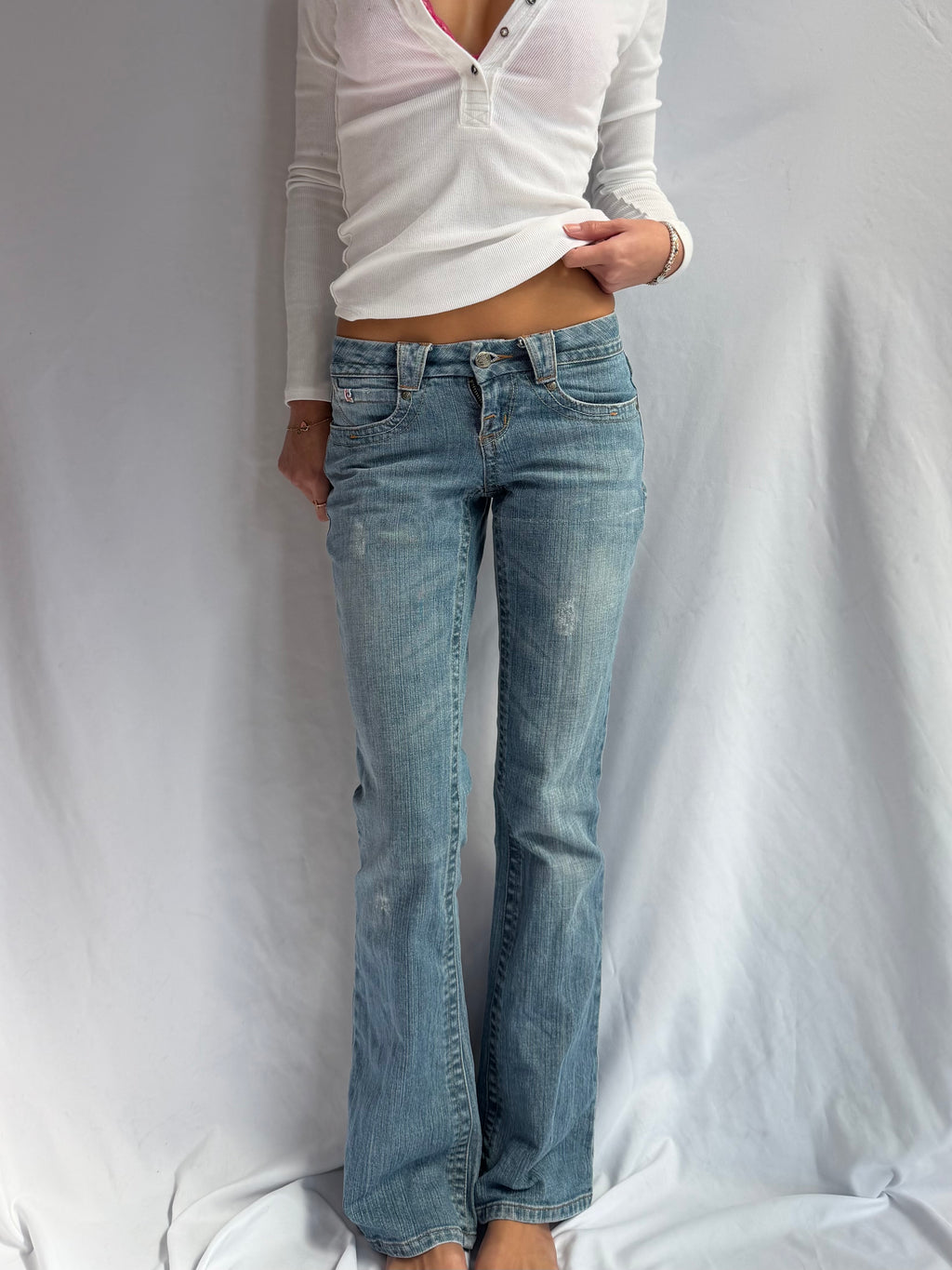 Vintage Candies flare sequin jeans