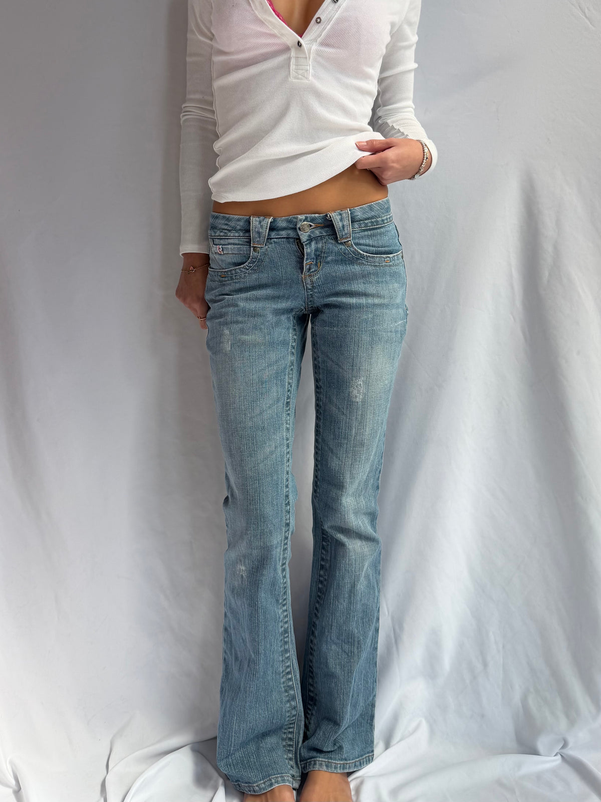 Vintage Candies flare sequin jeans