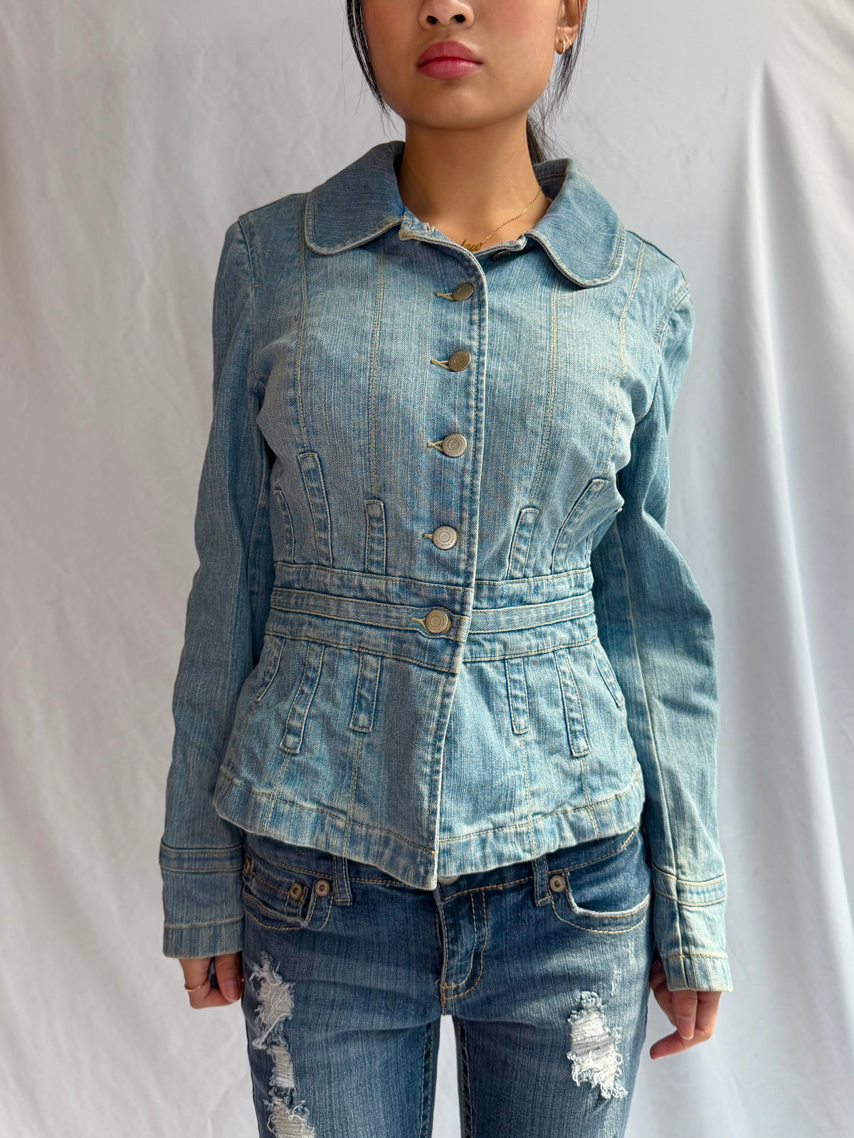 Vintage fitted denim jacket