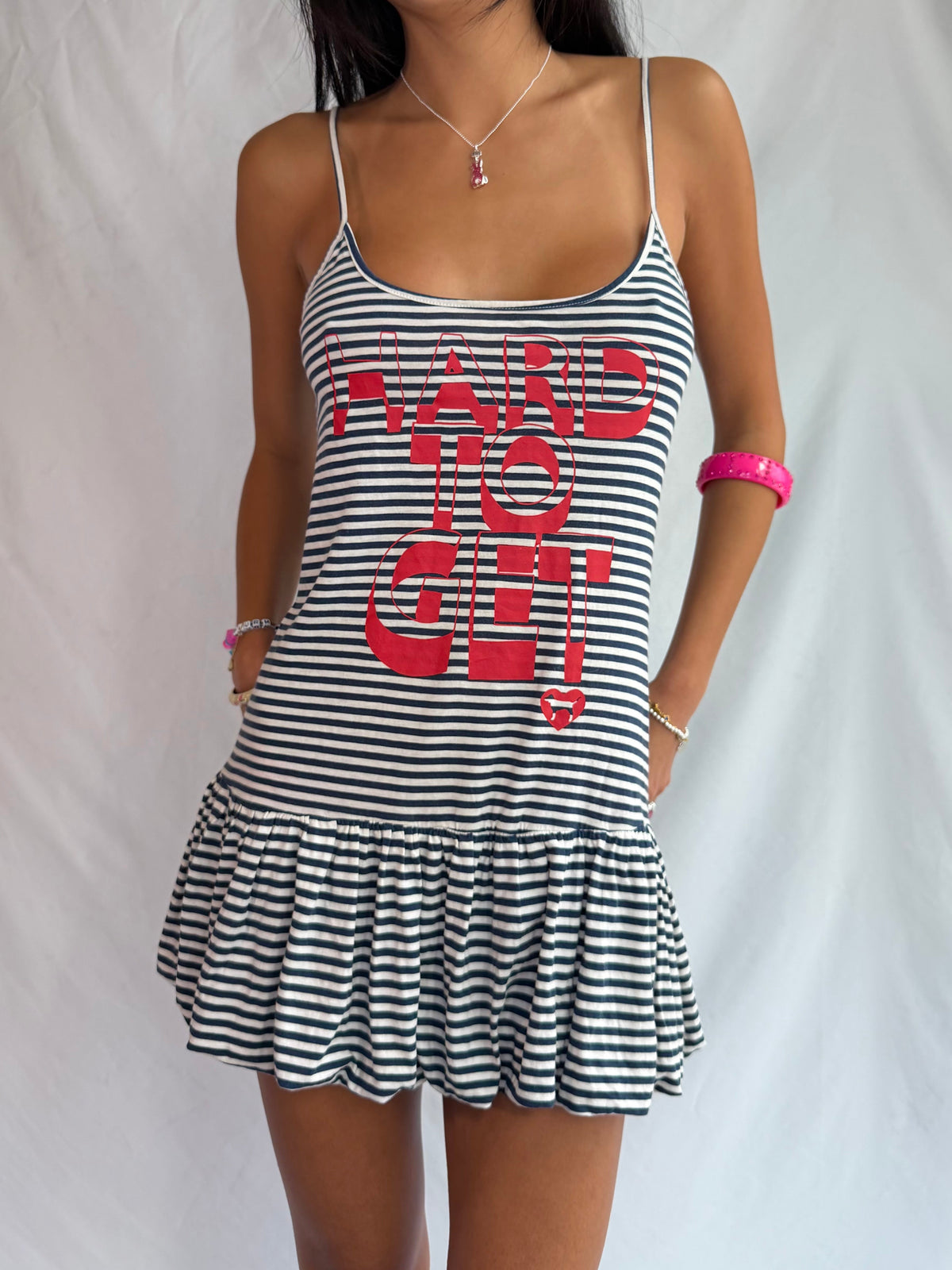 Vintage Victoria Secret stripe mini dress