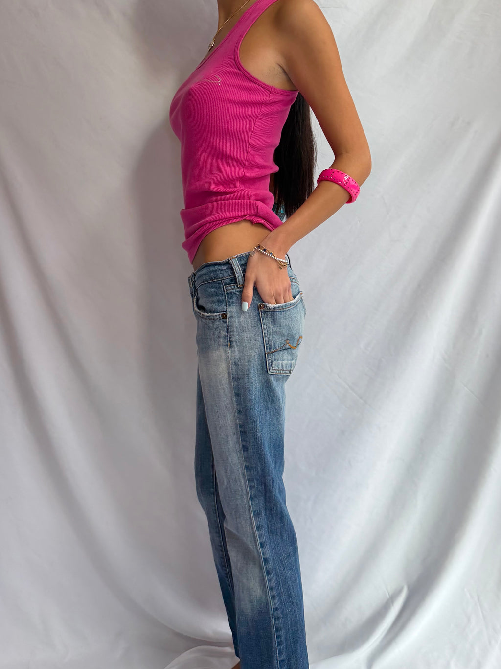 Vintage low rise flare jeans