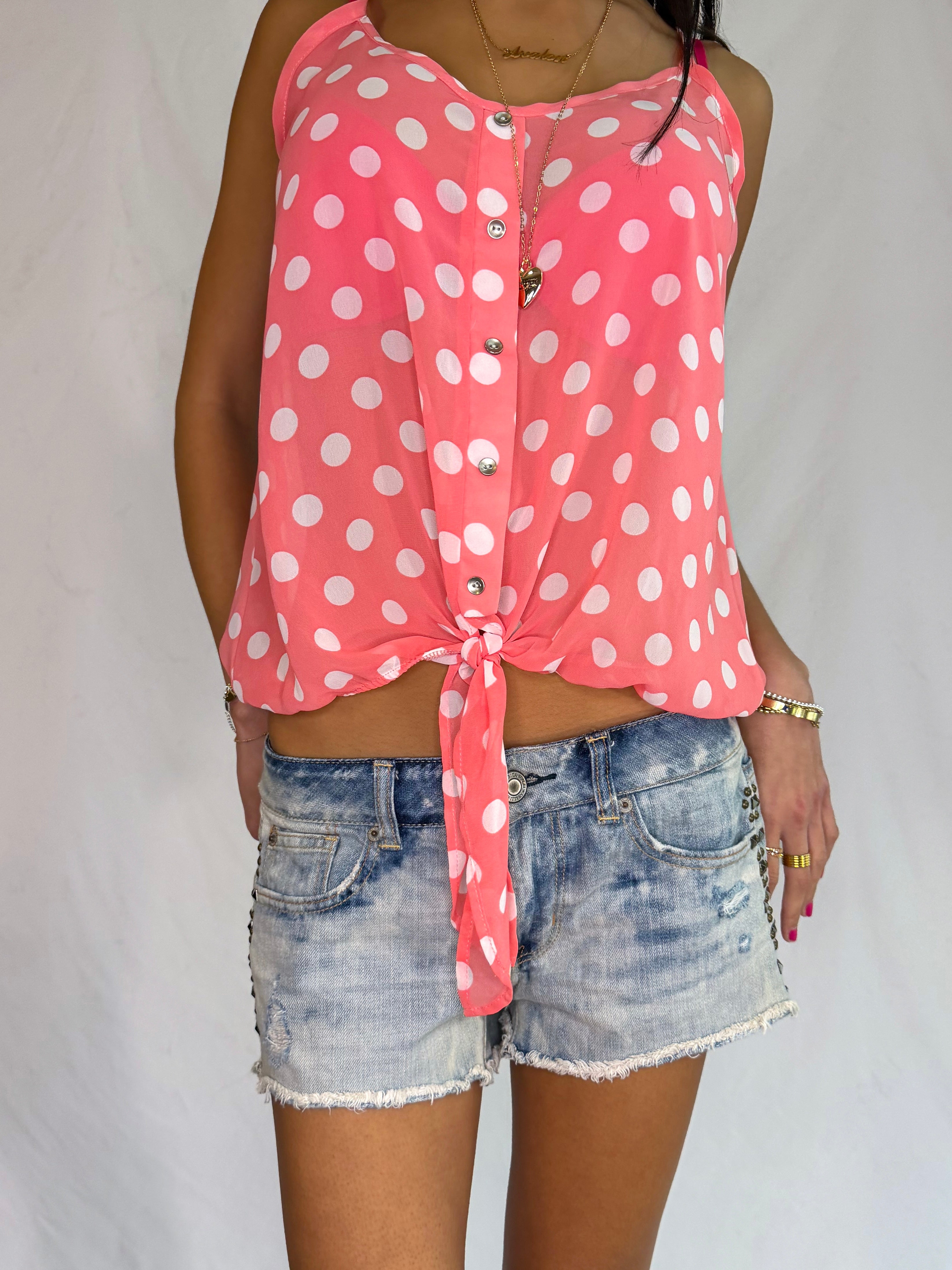 vintage American Eagle stud low rise denim shorts ⋆˚࿔