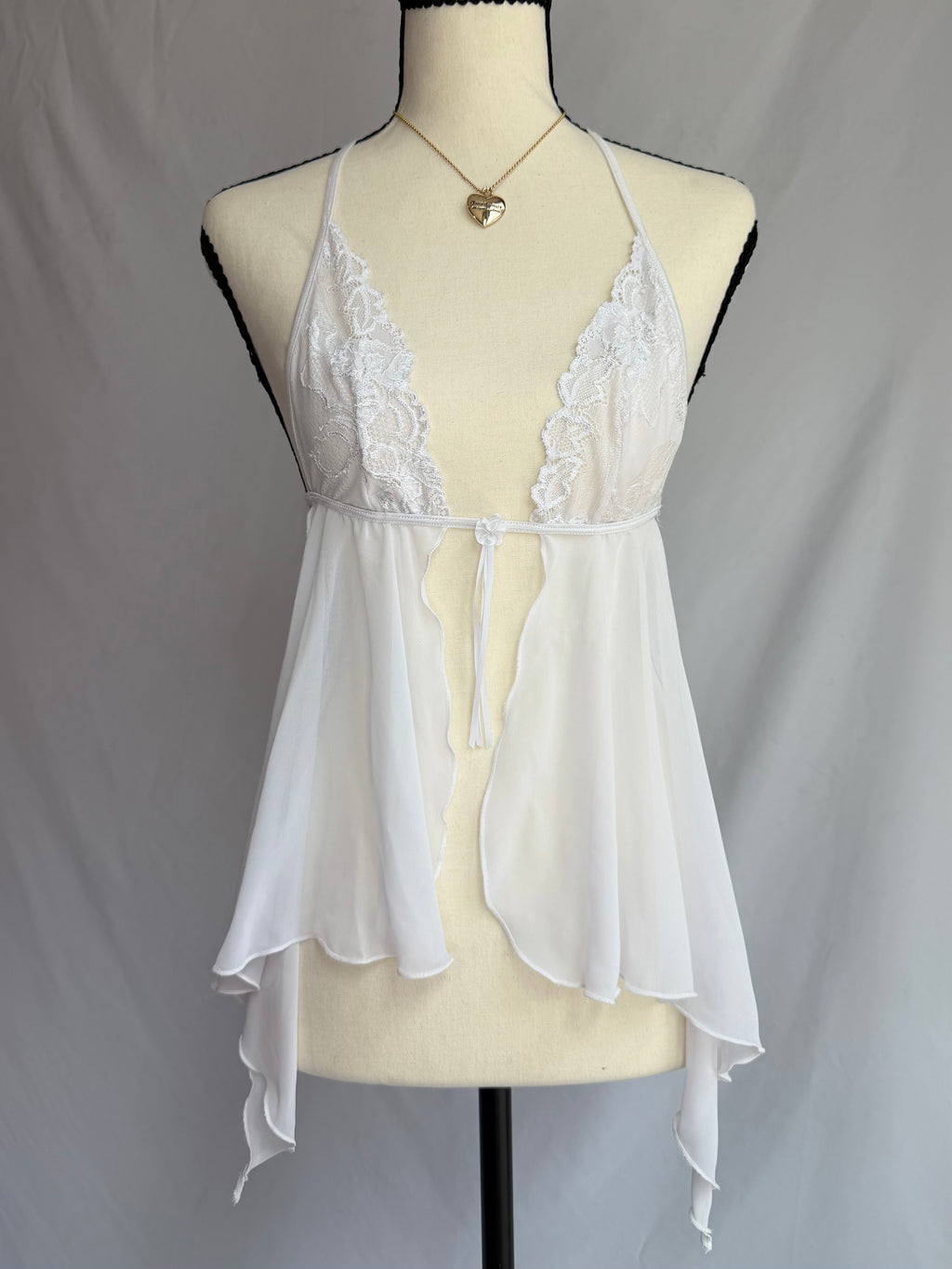 vintage white lace fairy cami ⊹ ࣪ ˖ ໒꒱