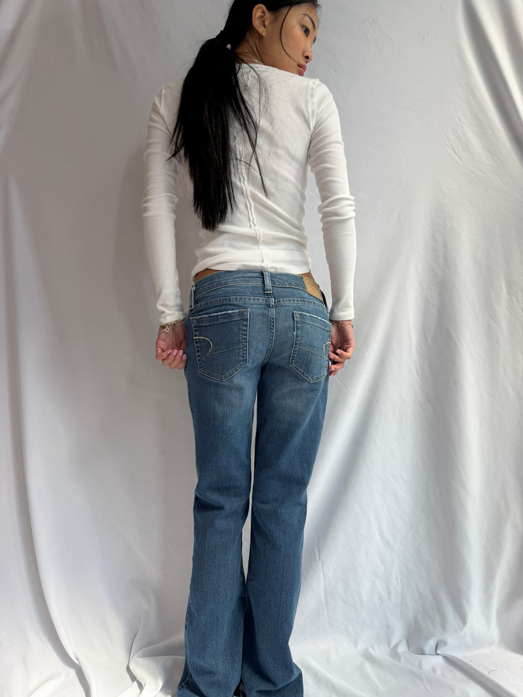 Vintage American Eagle low rise flare jeans