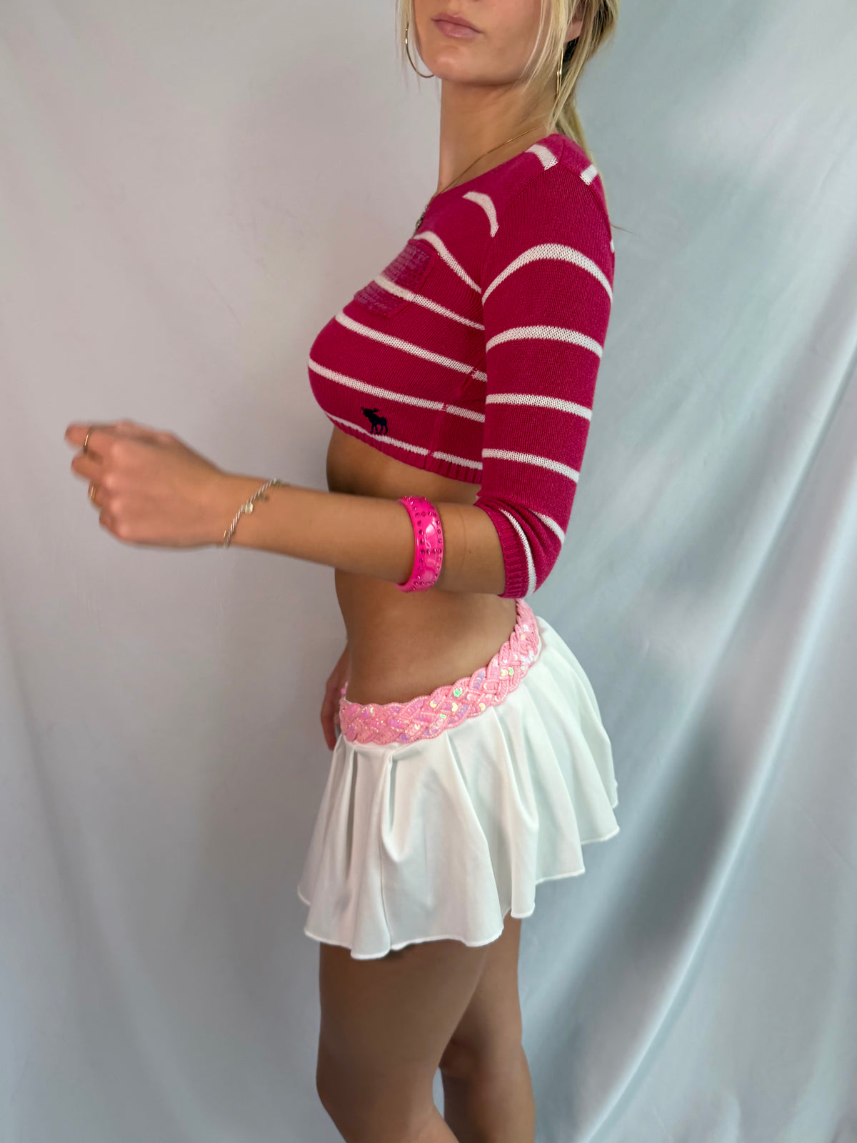 Vintage Hollister pink cropped sweater