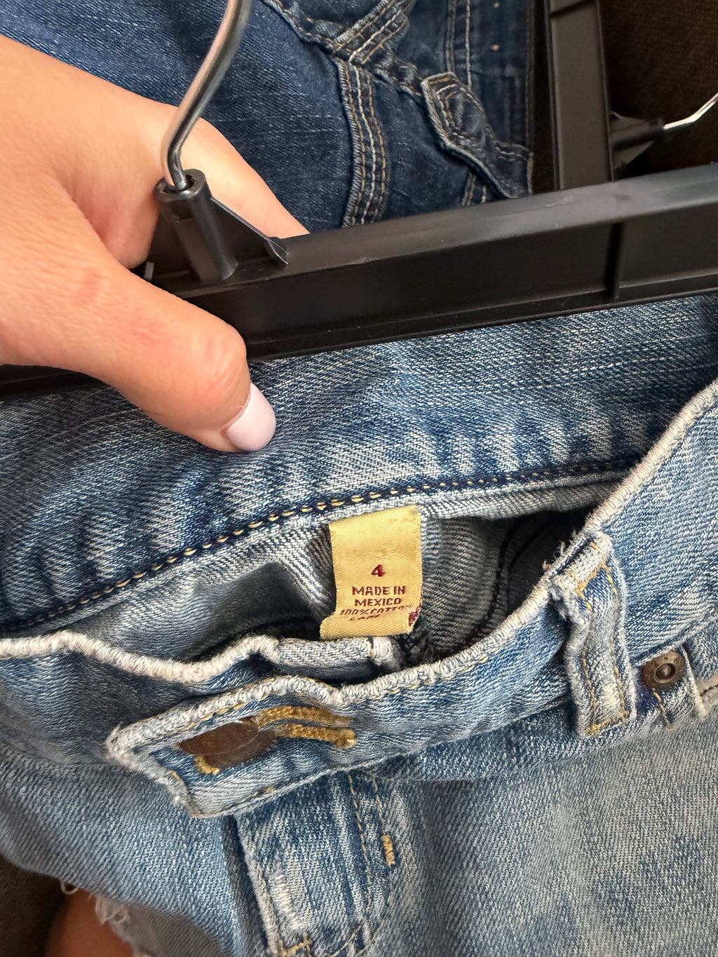 Vintage Abercrombie Fitch denim mini skirt