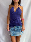 Vintage Victoria Secret purple halter top