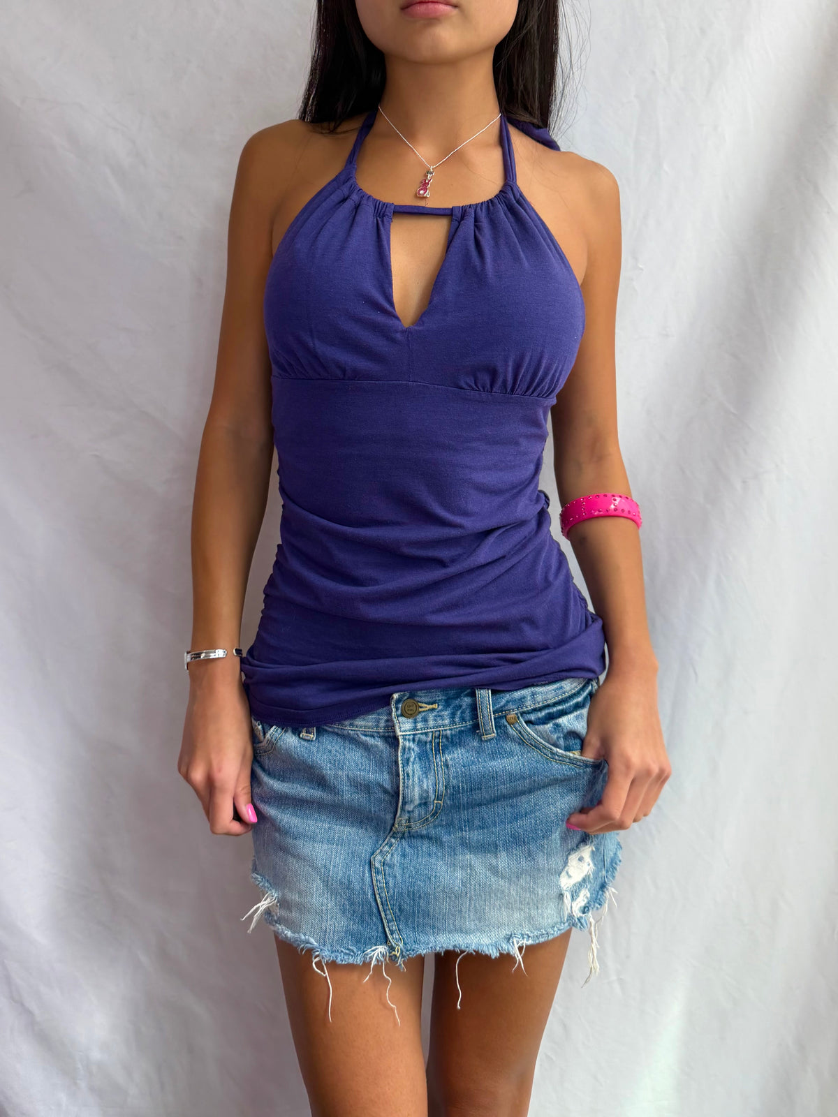 Vintage Victoria Secret purple halter top