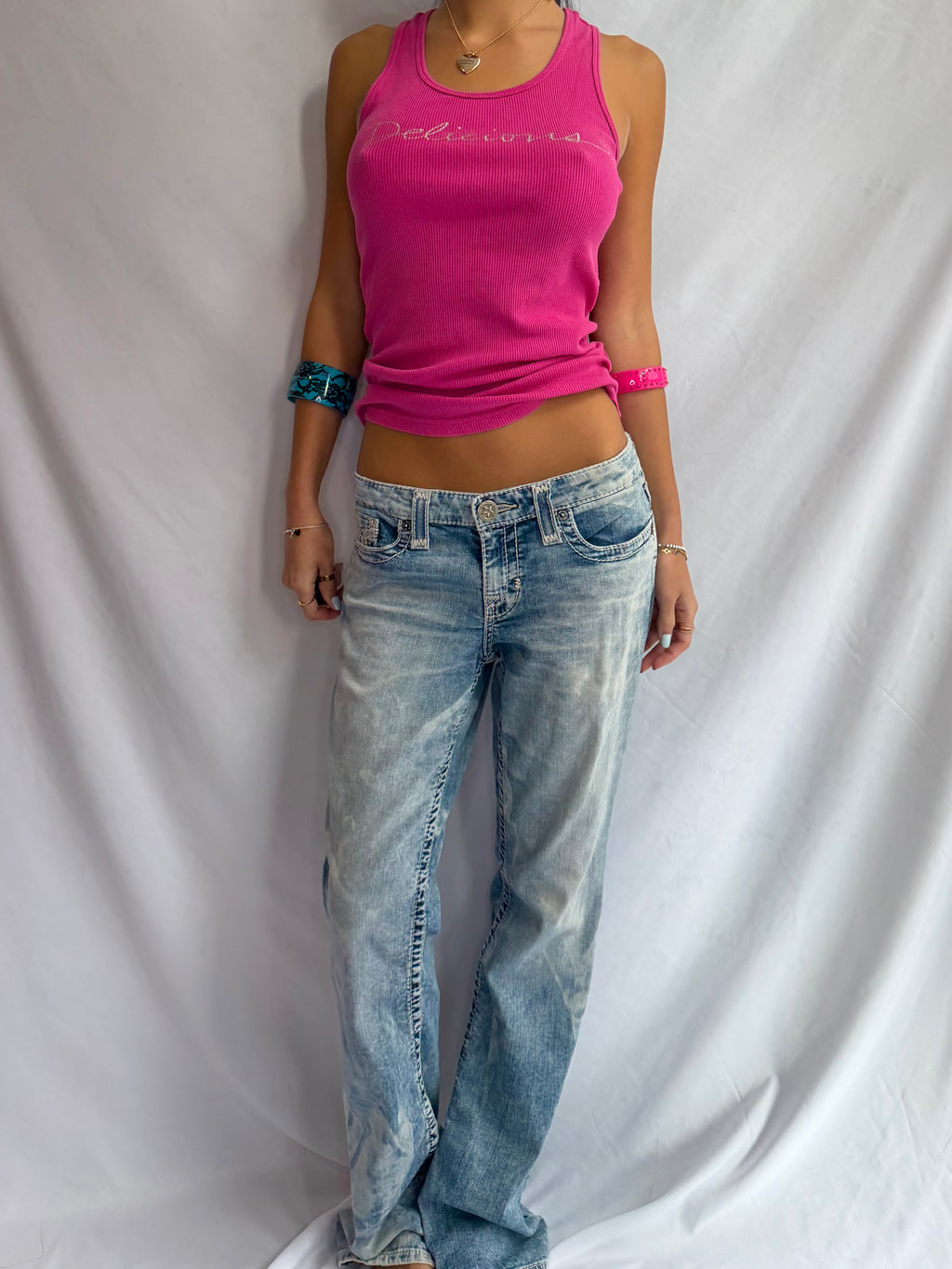 Vintage low rise flare jeans