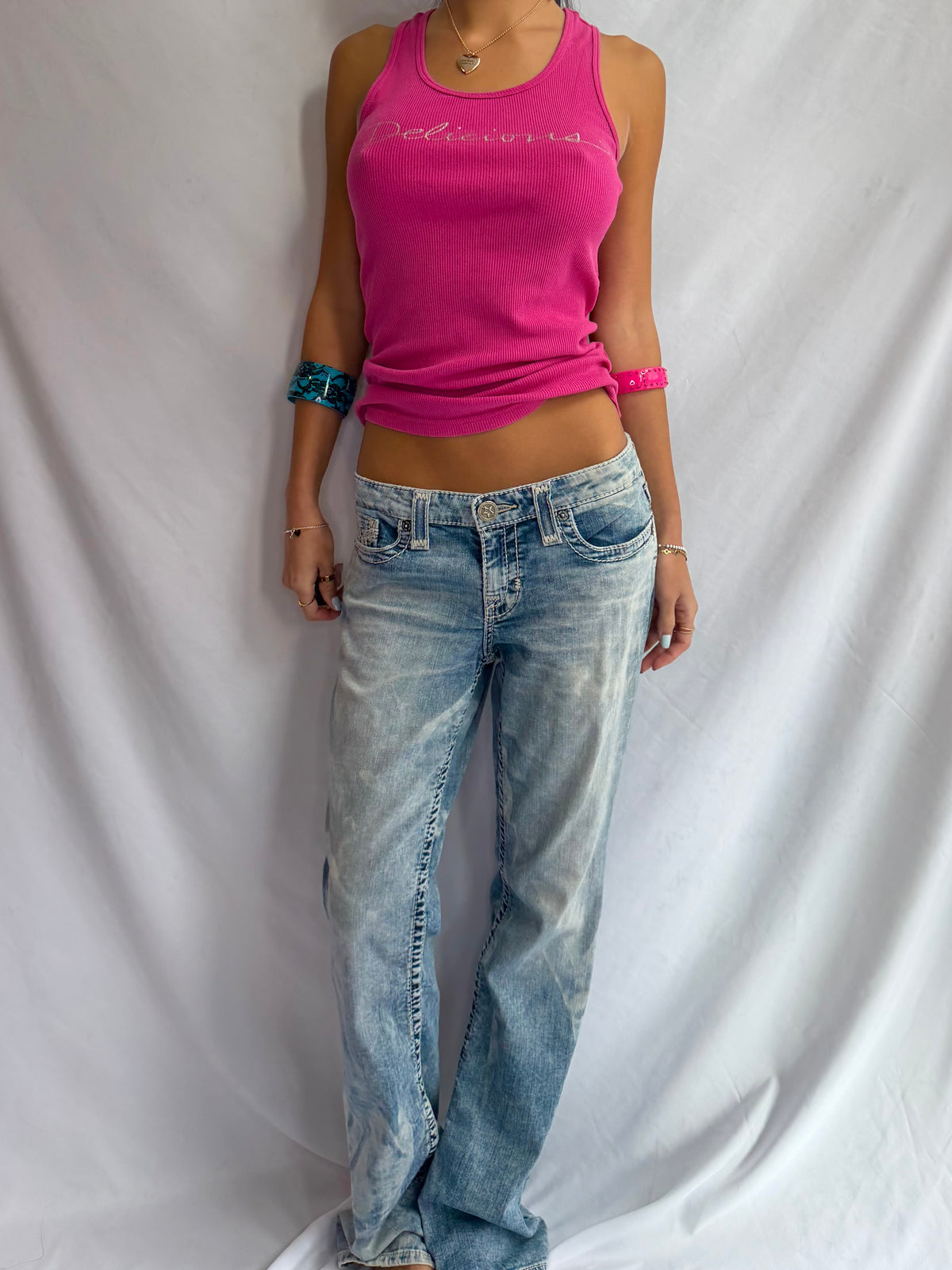Vintage low rise flare jeans