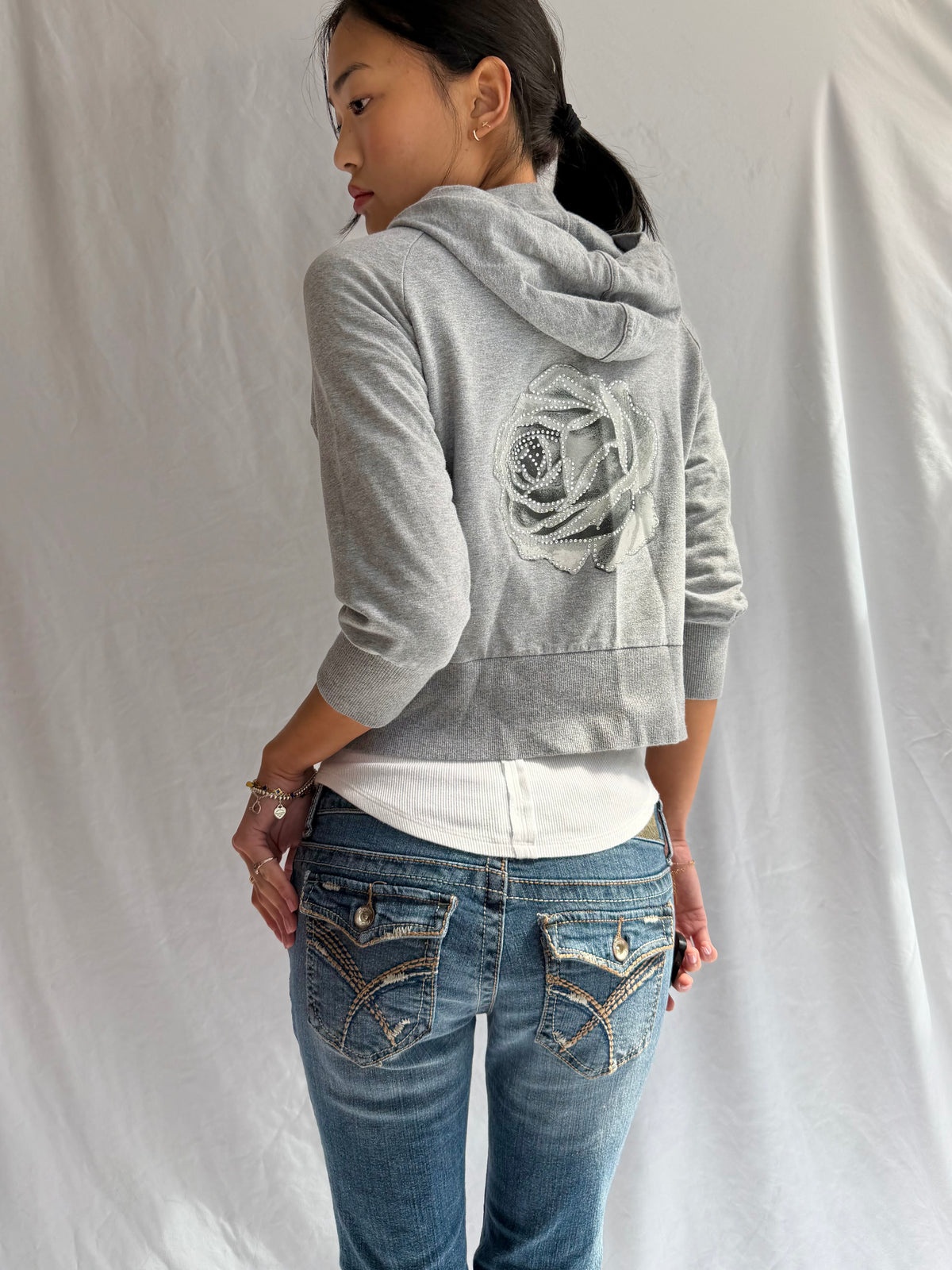 Vintage Bebe zip up hoodie jacket