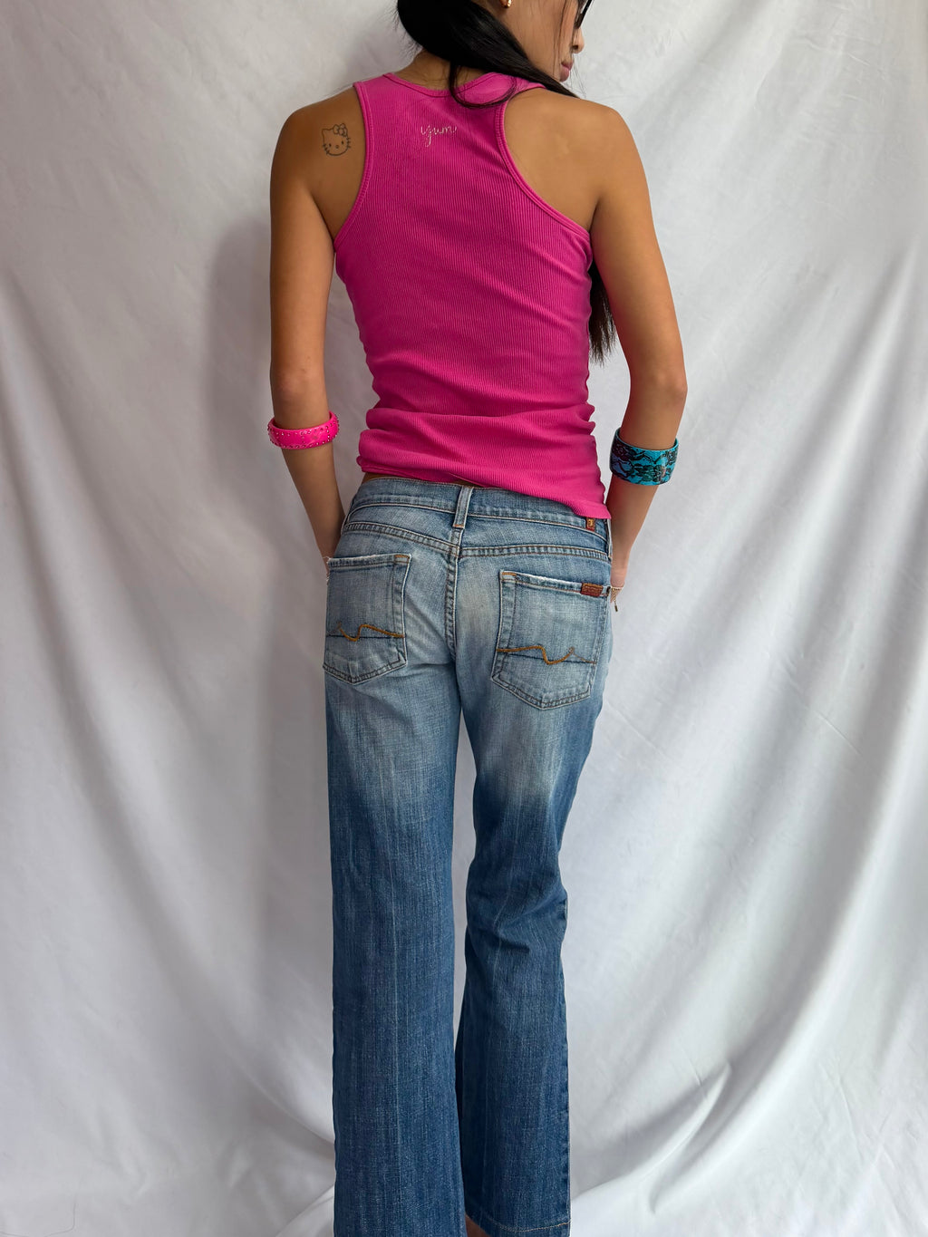 Vintage low rise flare jeans