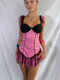Vintage pink cabaret costume dress
