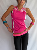 Vintage pink workout tank top