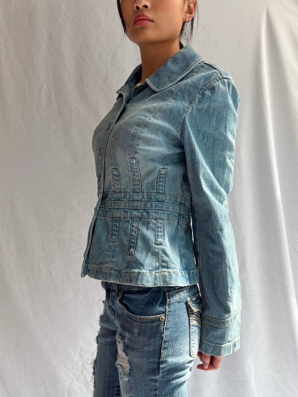Vintage fitted denim jacket