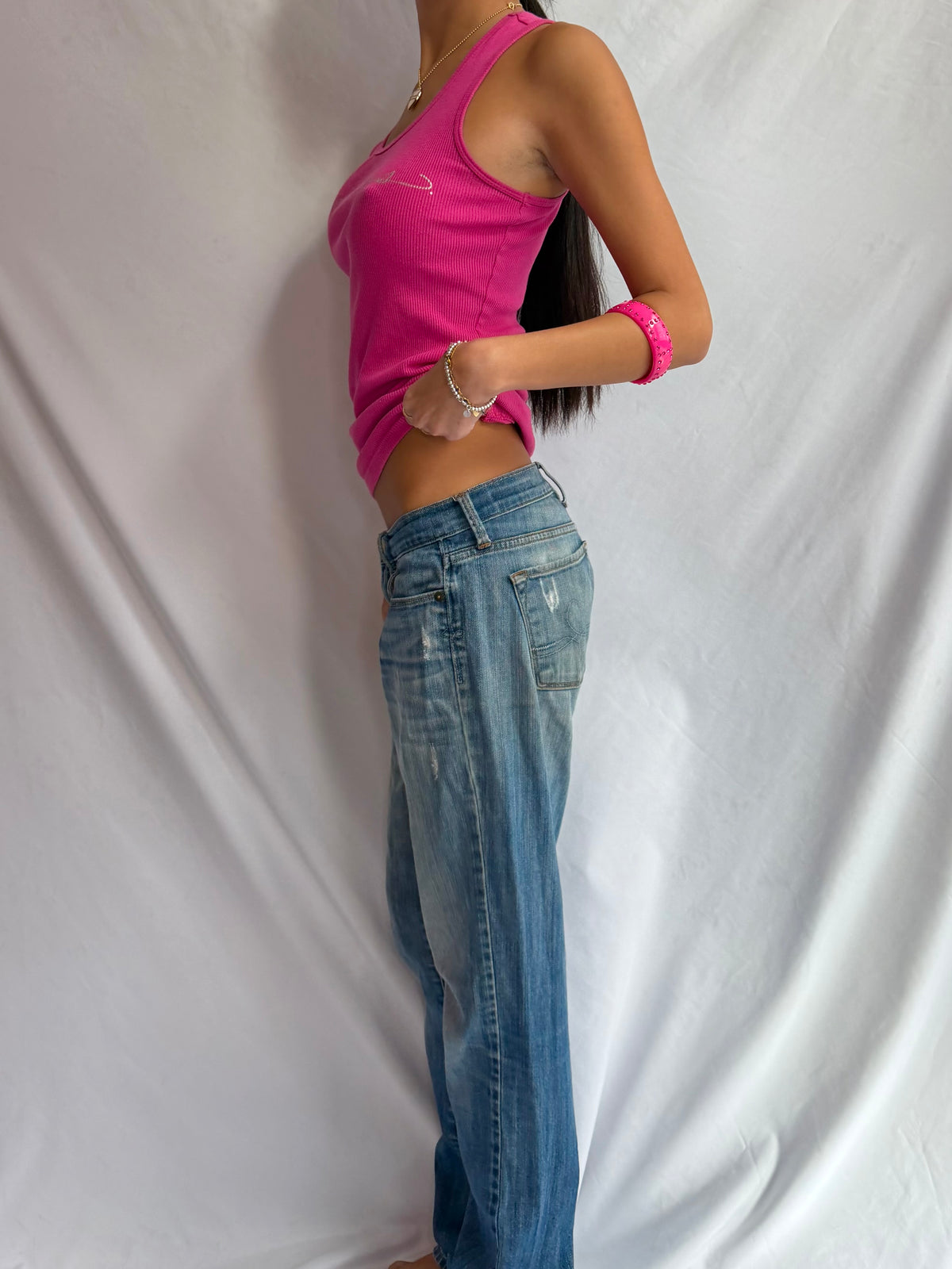 Vintage low rise relaxed jeans