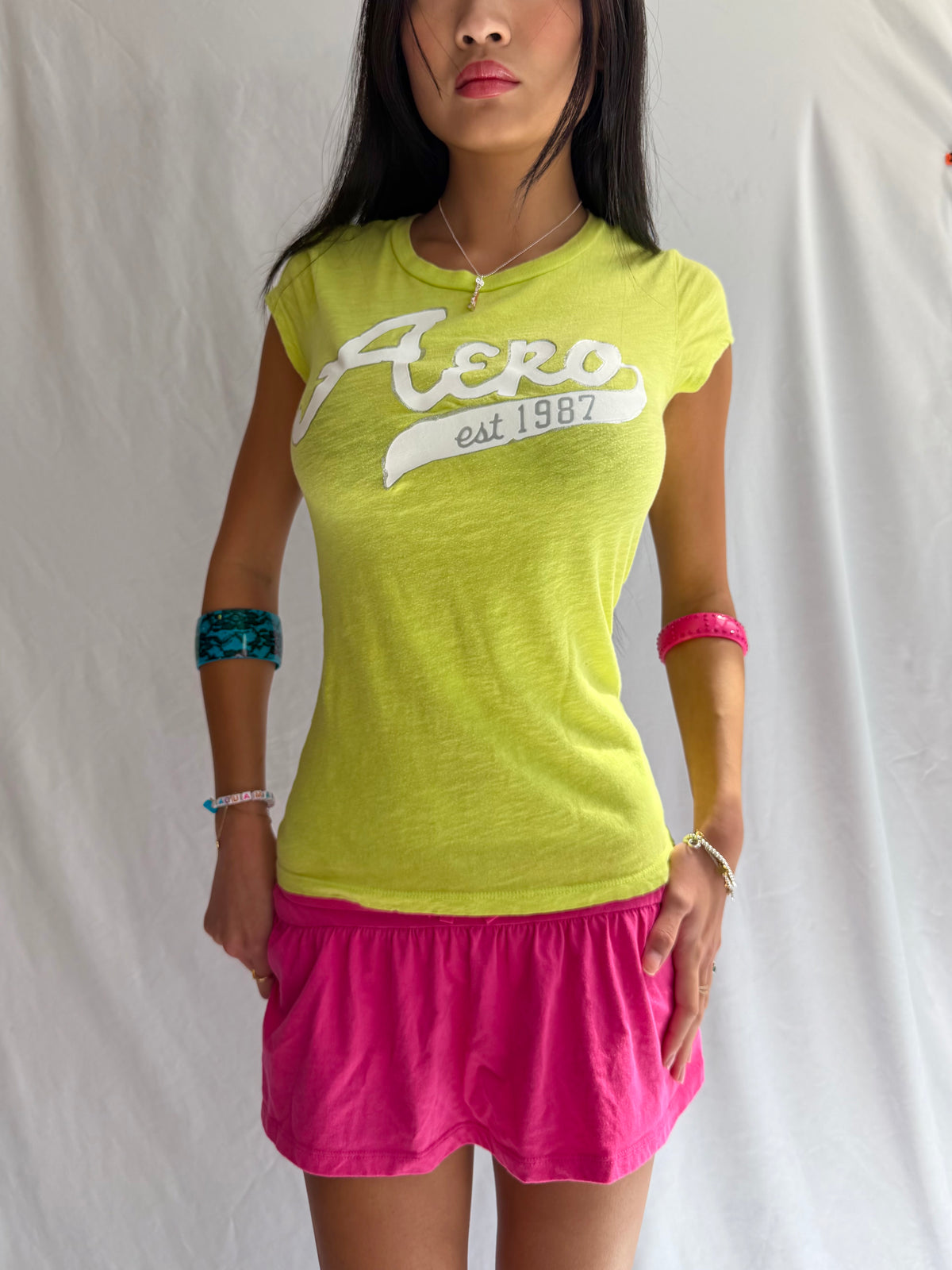 Vintage Aeropostale fitted graphic baby tee