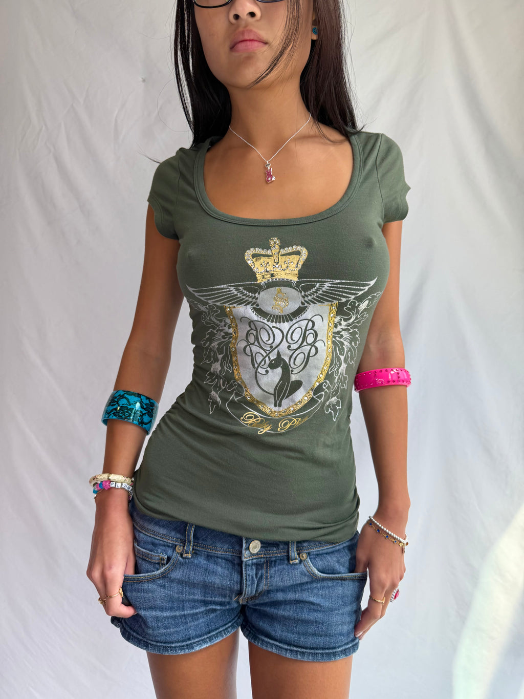 Vintage Baby Phat rhinestone top