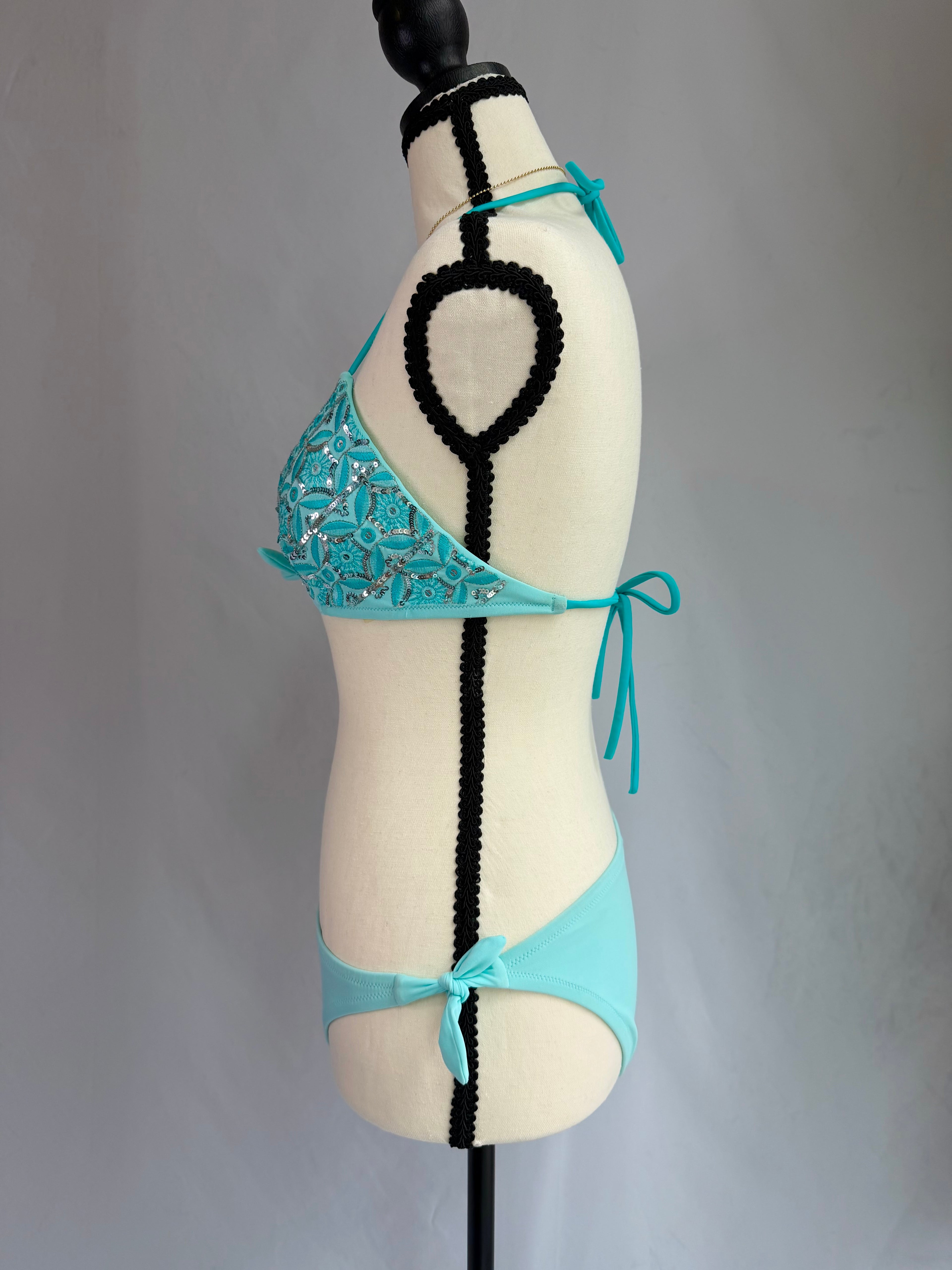 vintage RARE Victoria Secret teal bikini set⊹ ࣪ ˖ ໒꒱