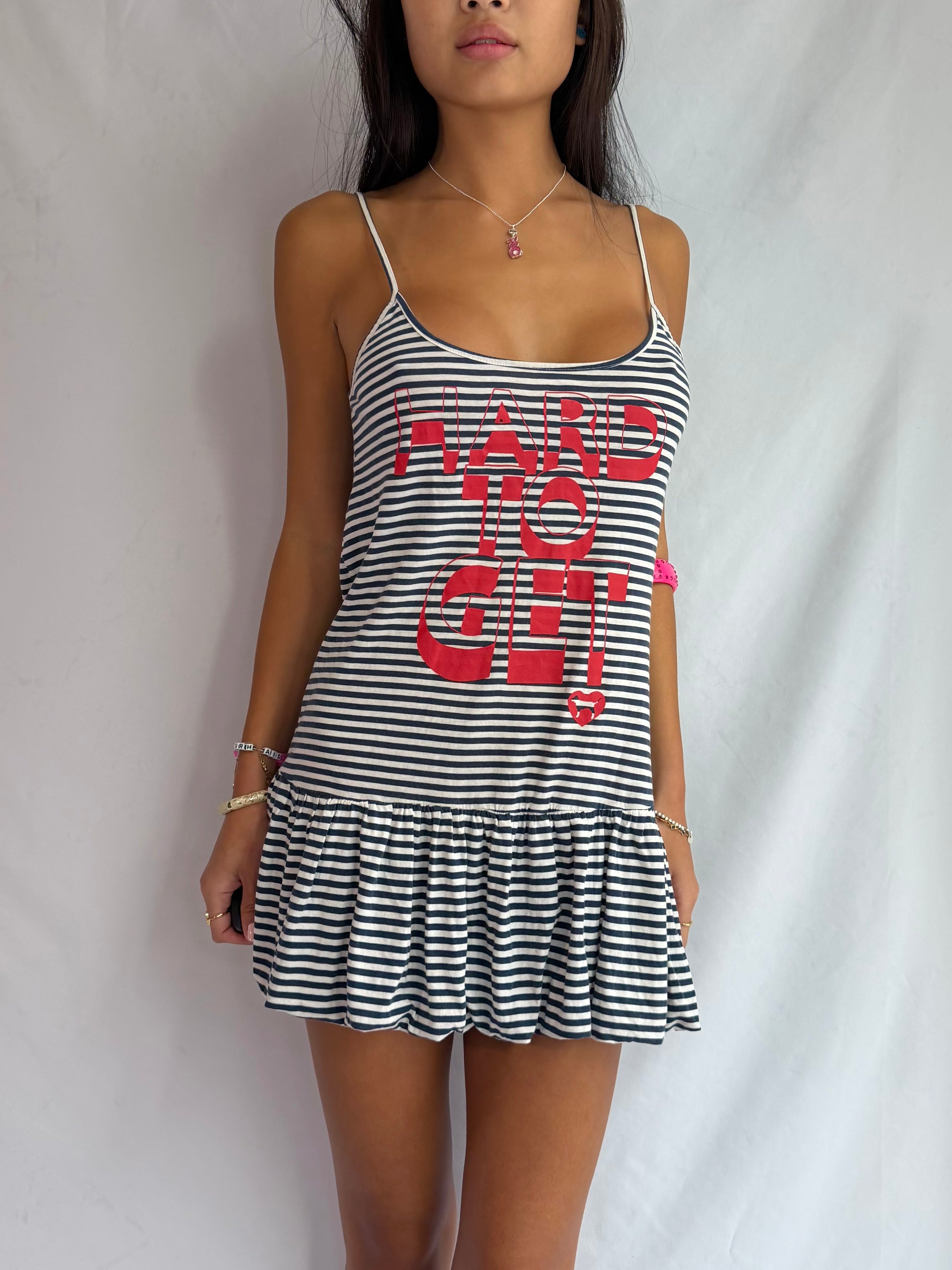 Vintage Victoria Secret stripe mini dress