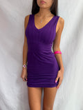 Vintage purple bodycon mini dress