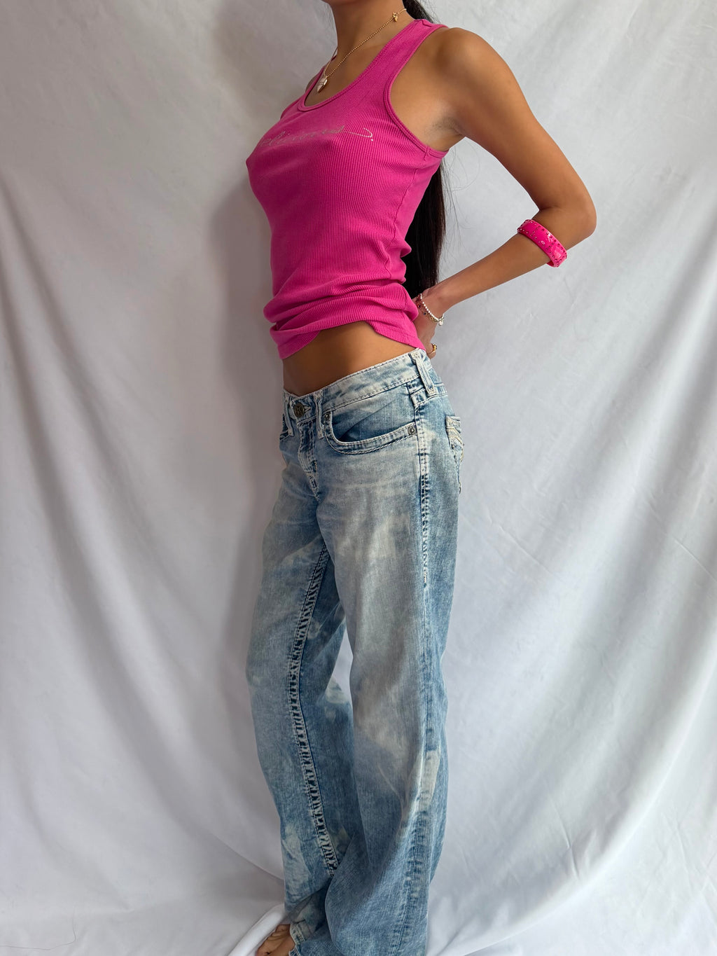 Vintage low rise flare jeans