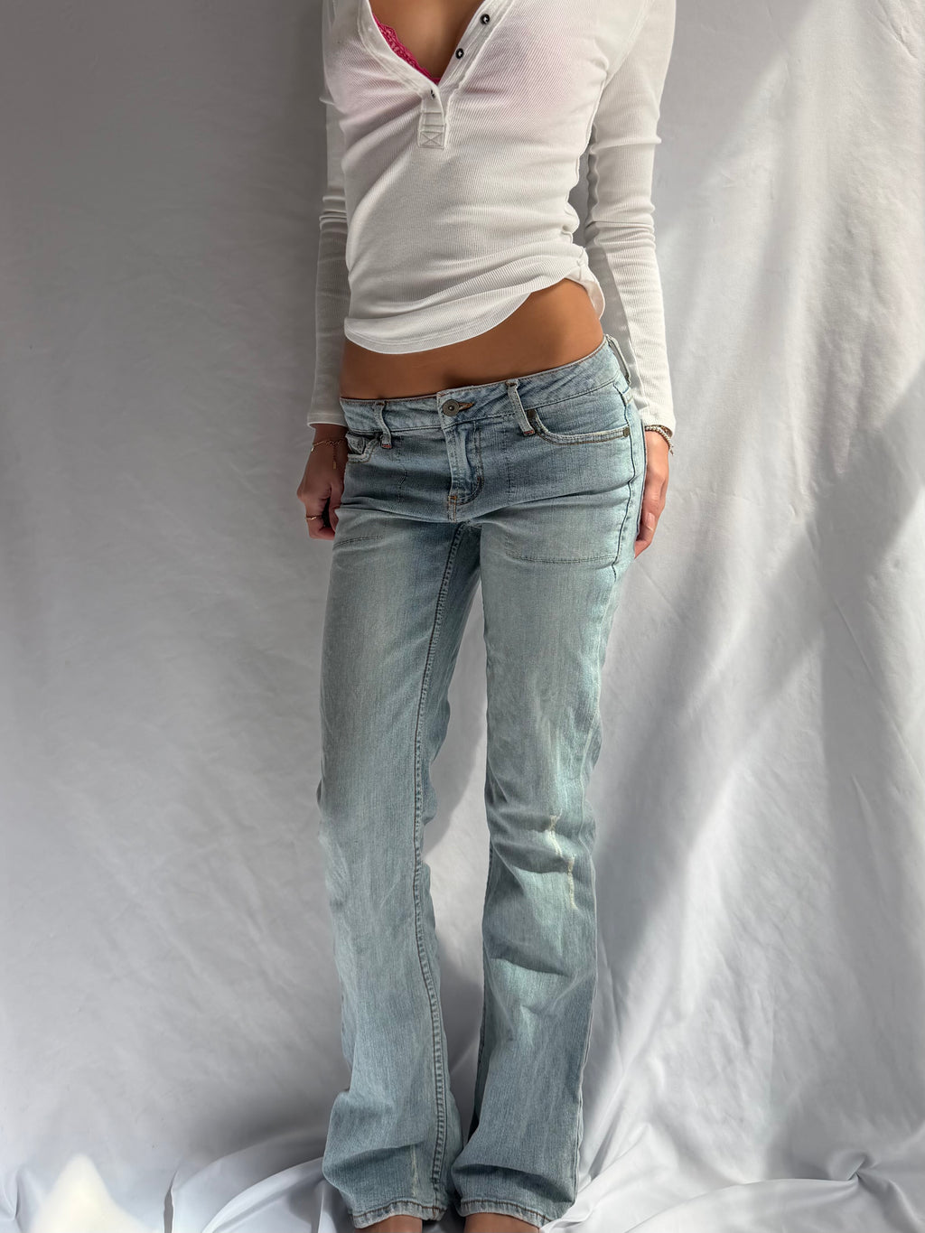 Vintage low rise flare jeans
