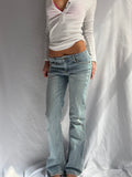 Vintage low rise flare jeans