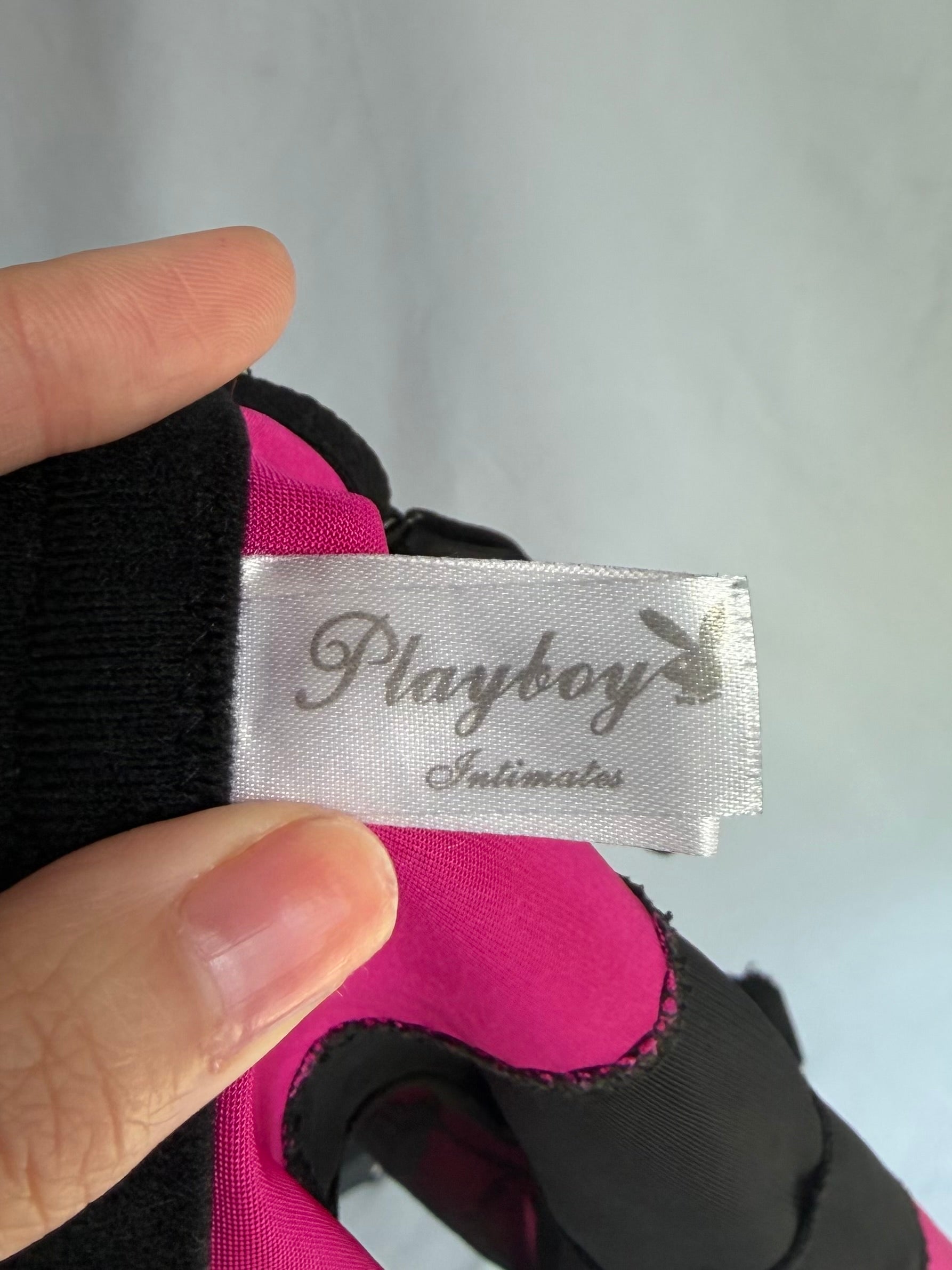 vintage hot pink Playboy corset .𖥔 ݁ ˖