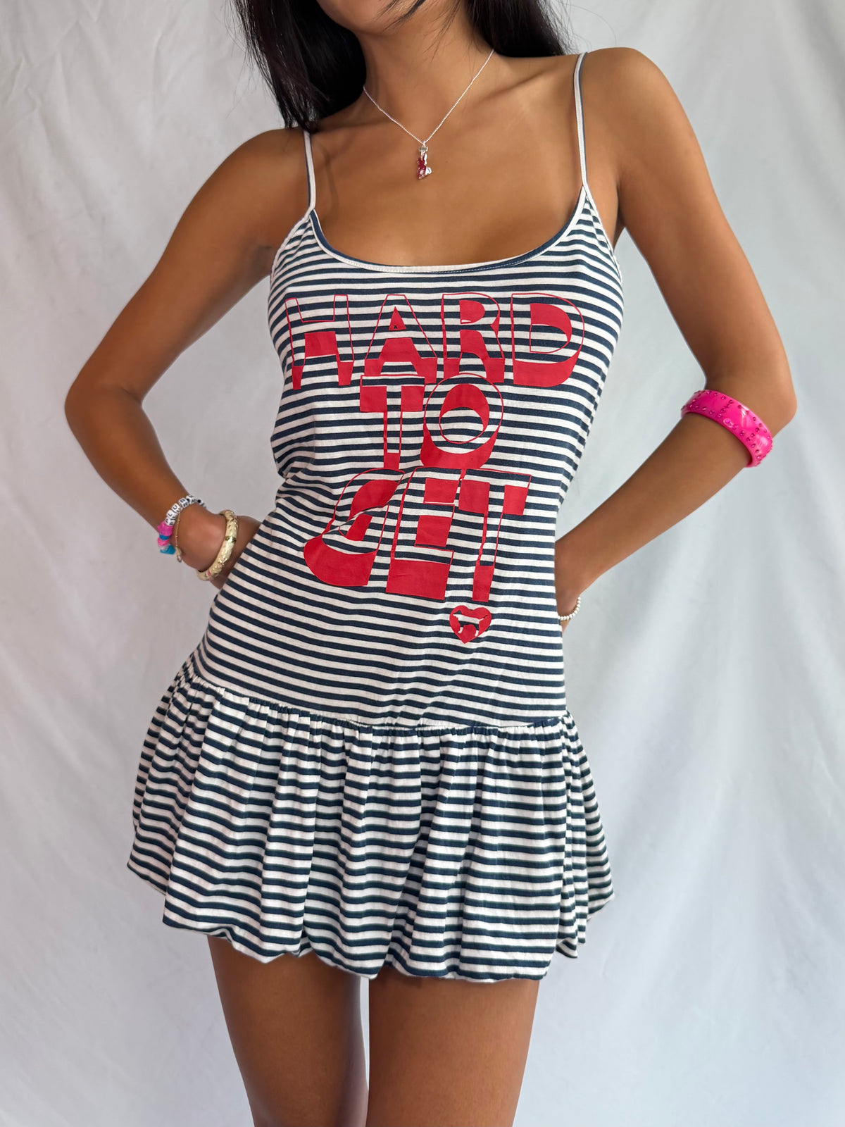 Vintage Victoria Secret stripe mini dress