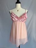 vintage pink ruffle babydoll dress ˖ ݁♬⋆.˚𝄞