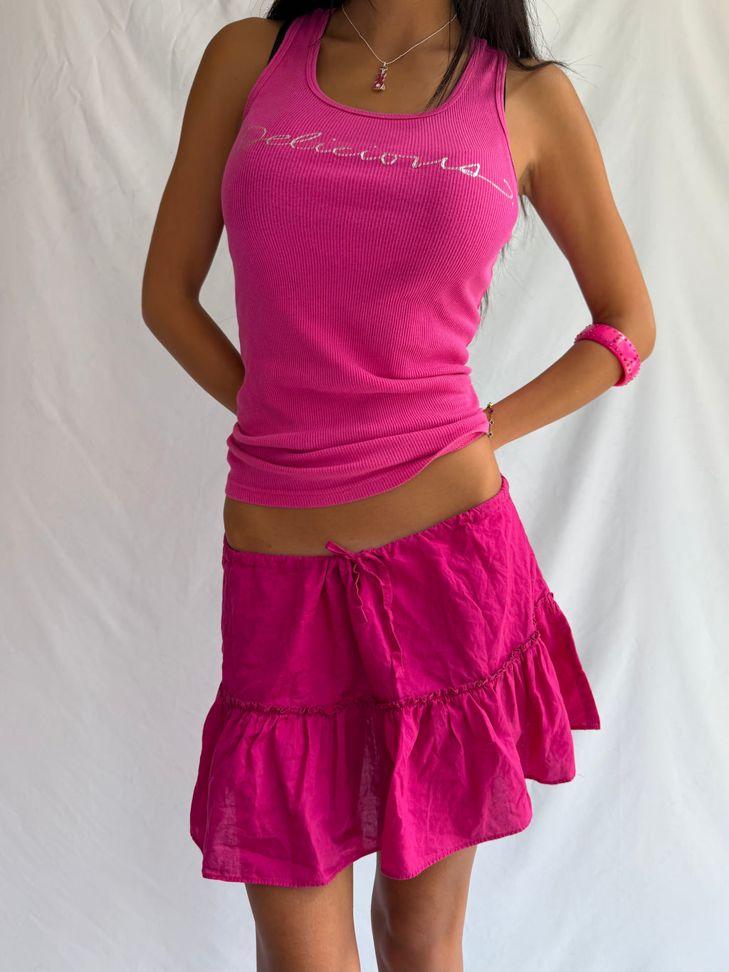 Vintage Victoria Secret hot pink mini skirt