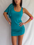Vintage turquoise mini dress