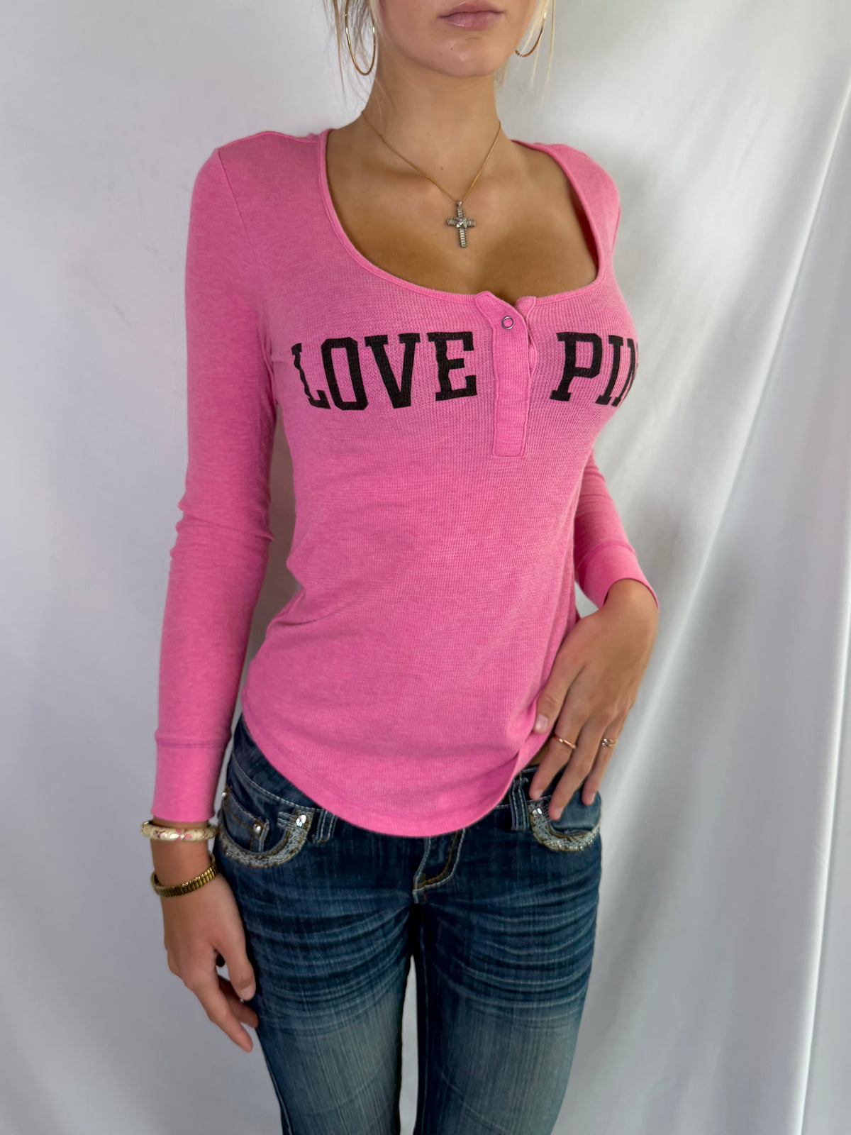 Vintage Victoria’s Secret PINK henley top
