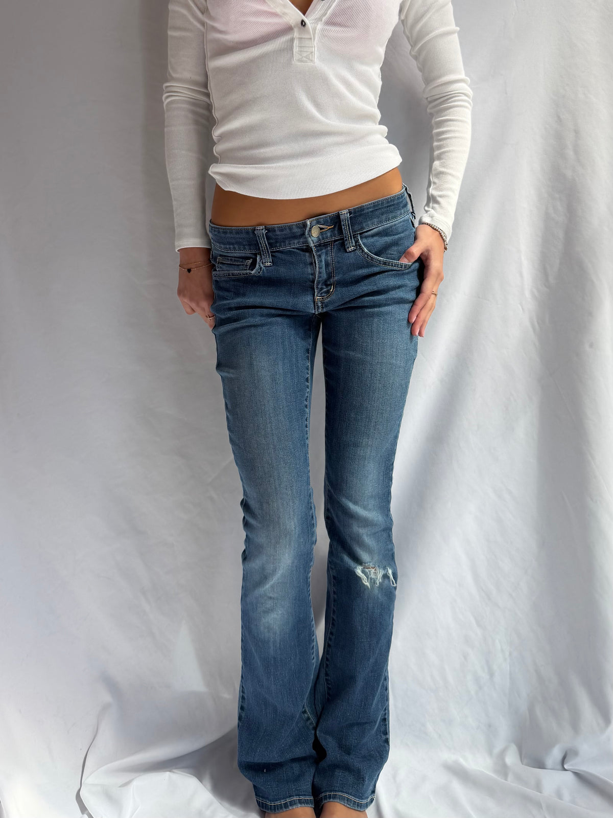 Vintage low rise flare jeans