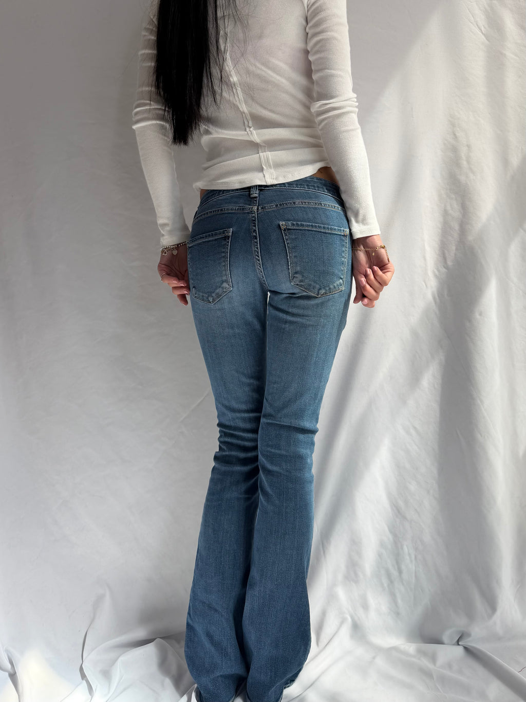 Vintage low rise flare jeans