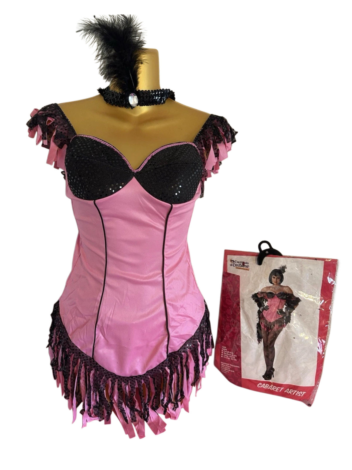 Vintage pink cabaret costume dress
