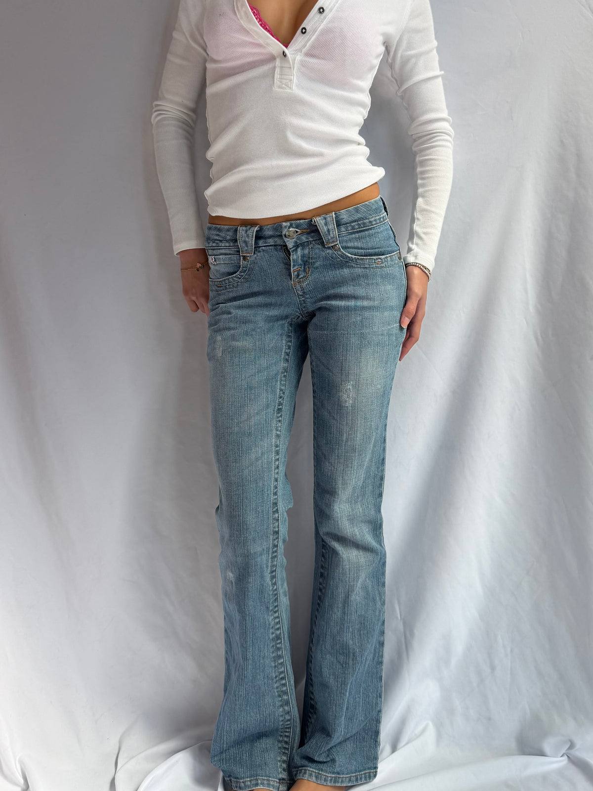 Vintage Candies flare sequin jeans