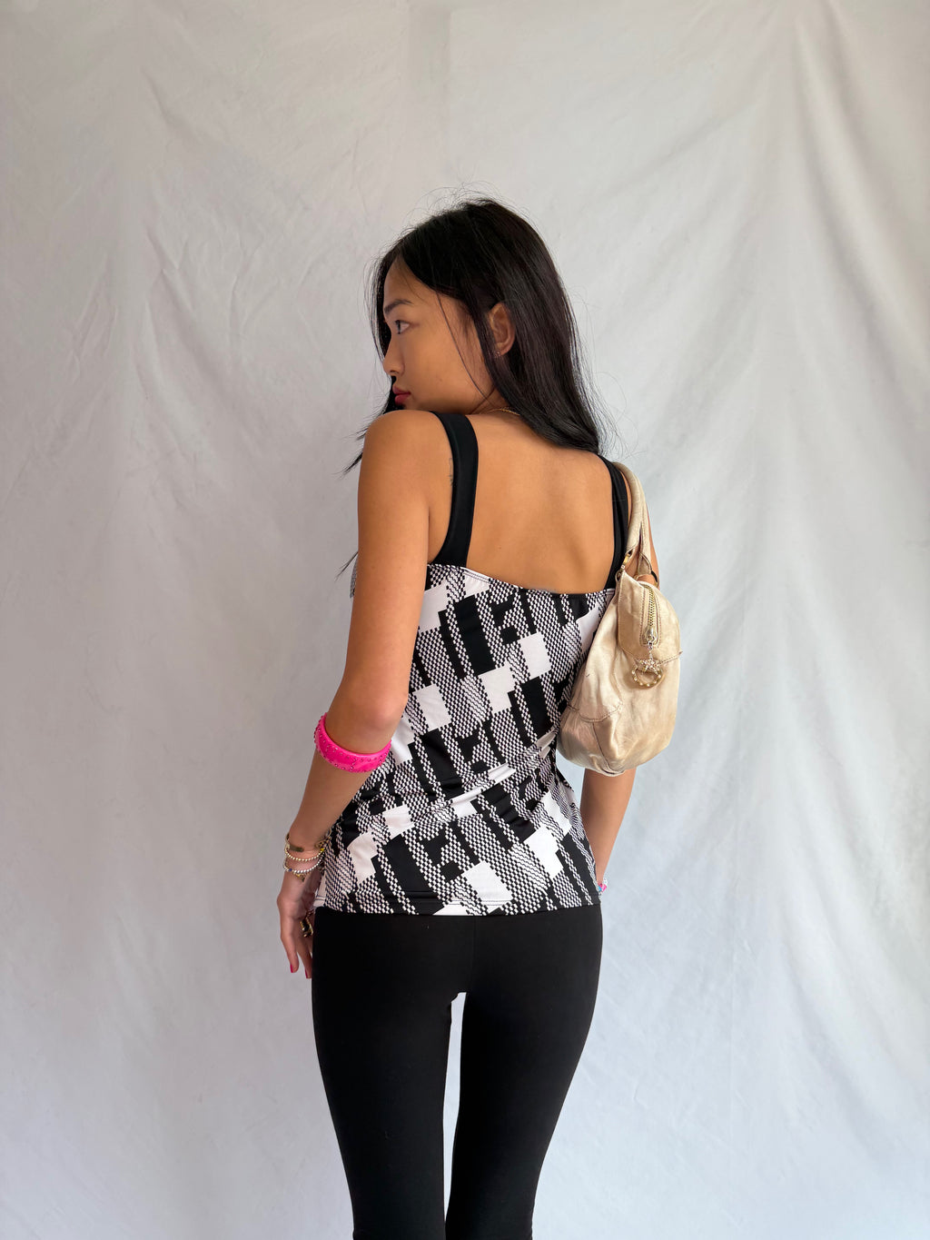 vintage plaid tank top ⊹ ࣪ ˖ ໒꒱