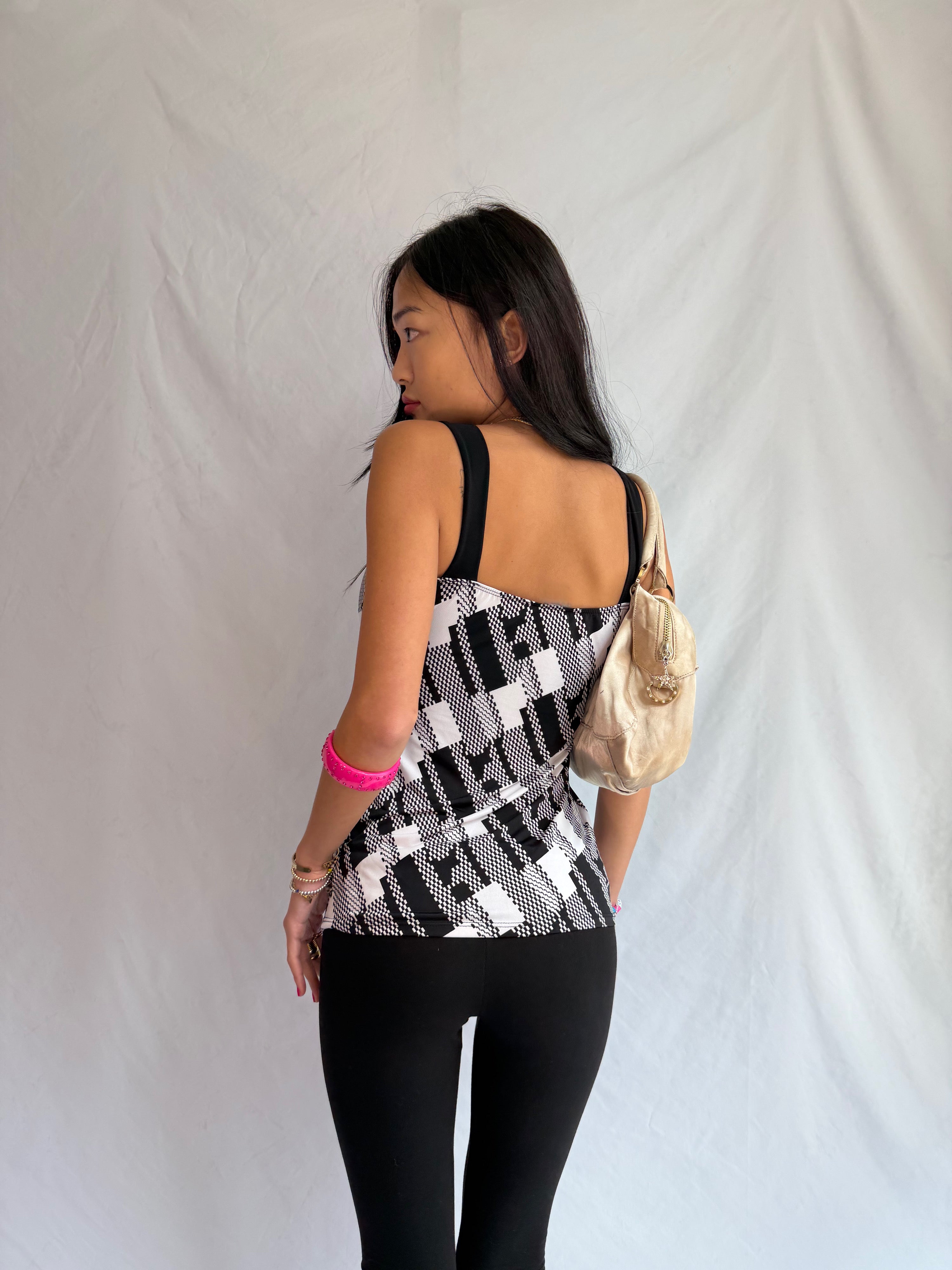 vintage plaid tank top ⊹ ࣪ ˖ ໒꒱