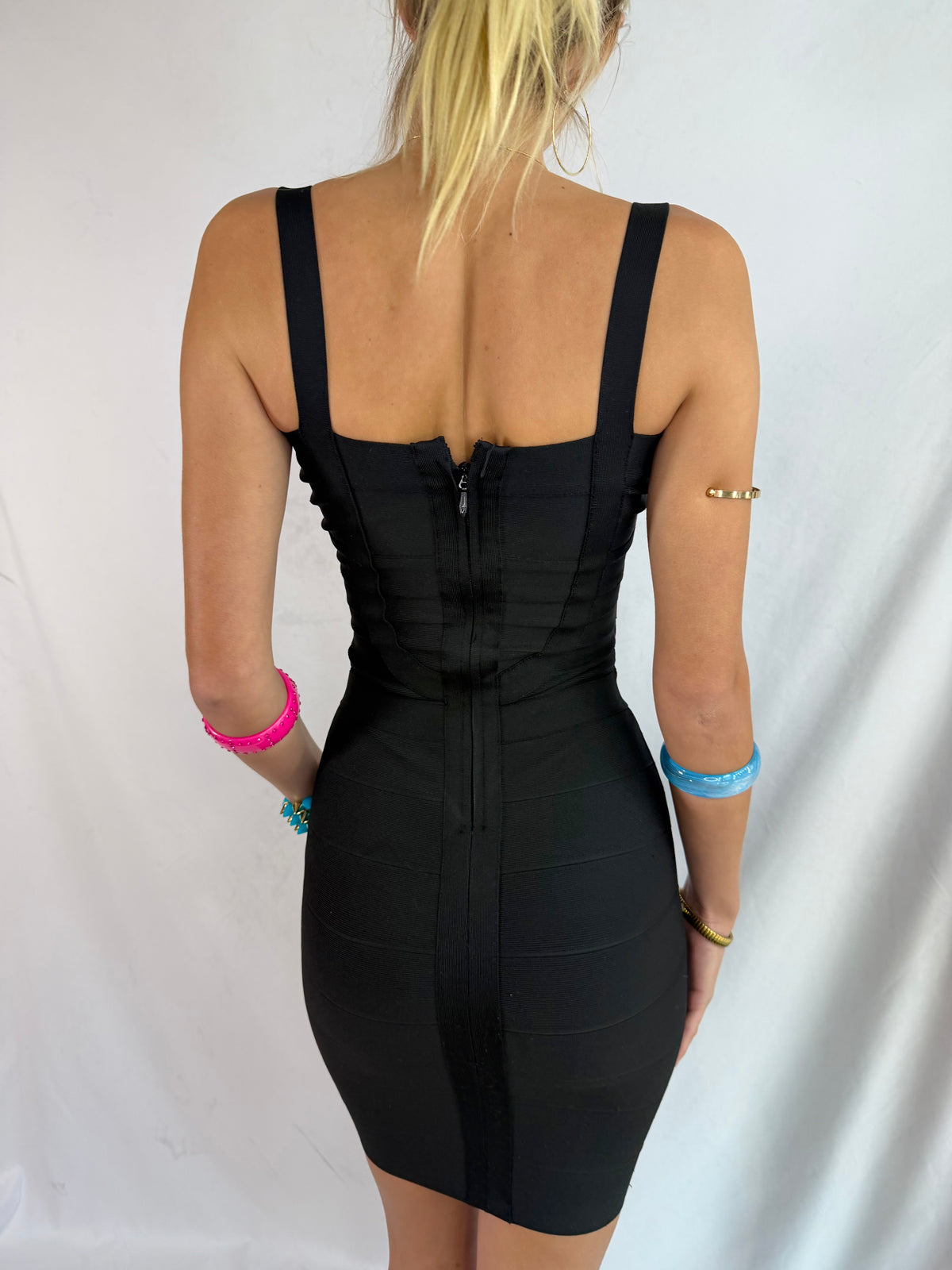 Vintage Bebe black bandage dress