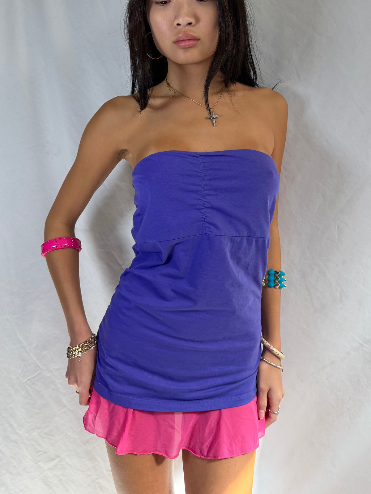 Vintage y2k purple tube top