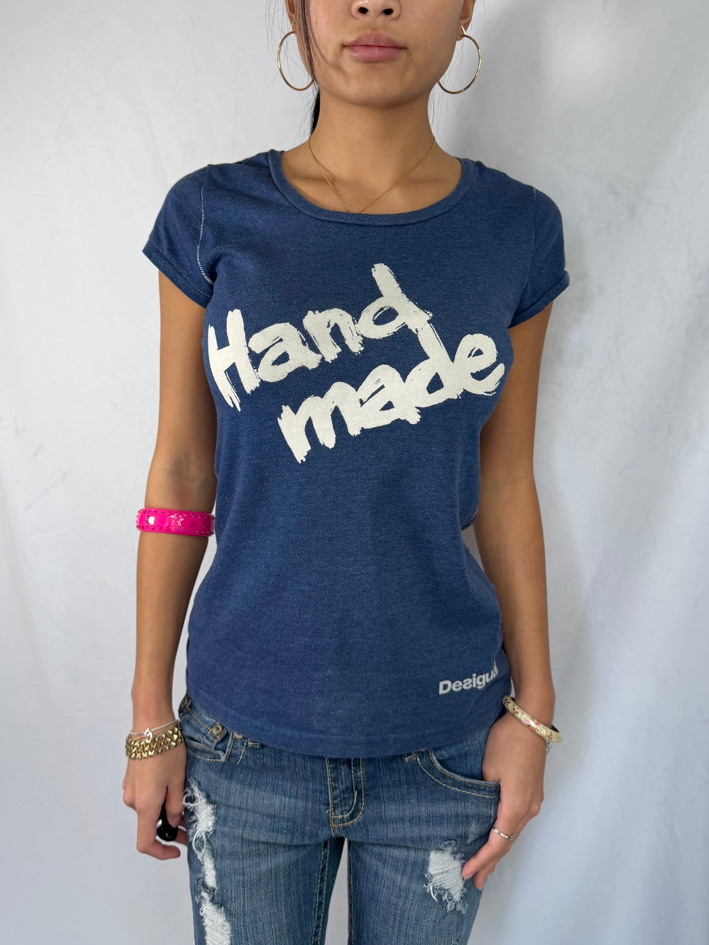 Vintage Desigual graphic baby tee
