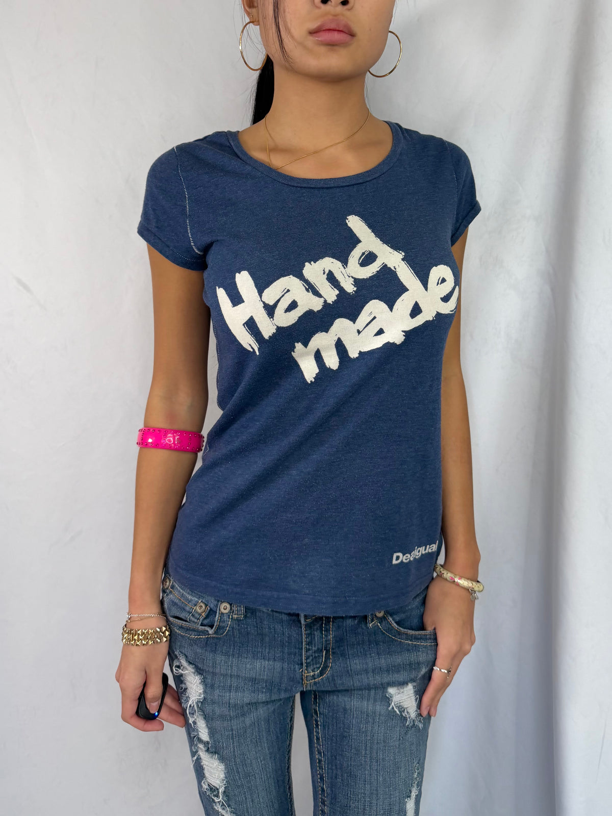 Vintage Desigual graphic baby tee