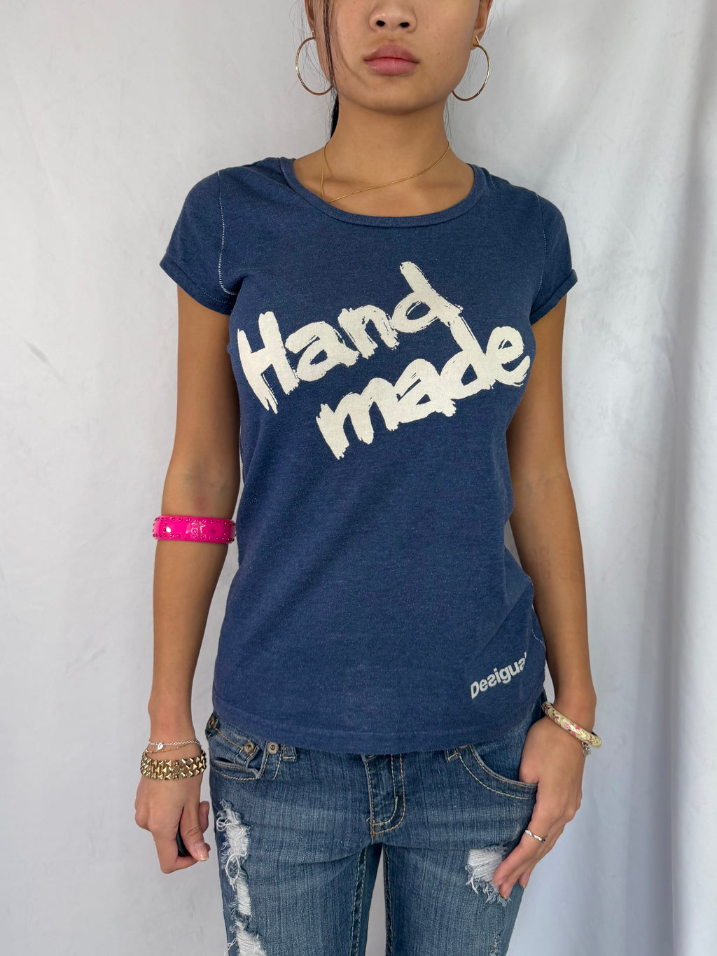 Vintage Desigual graphic baby tee
